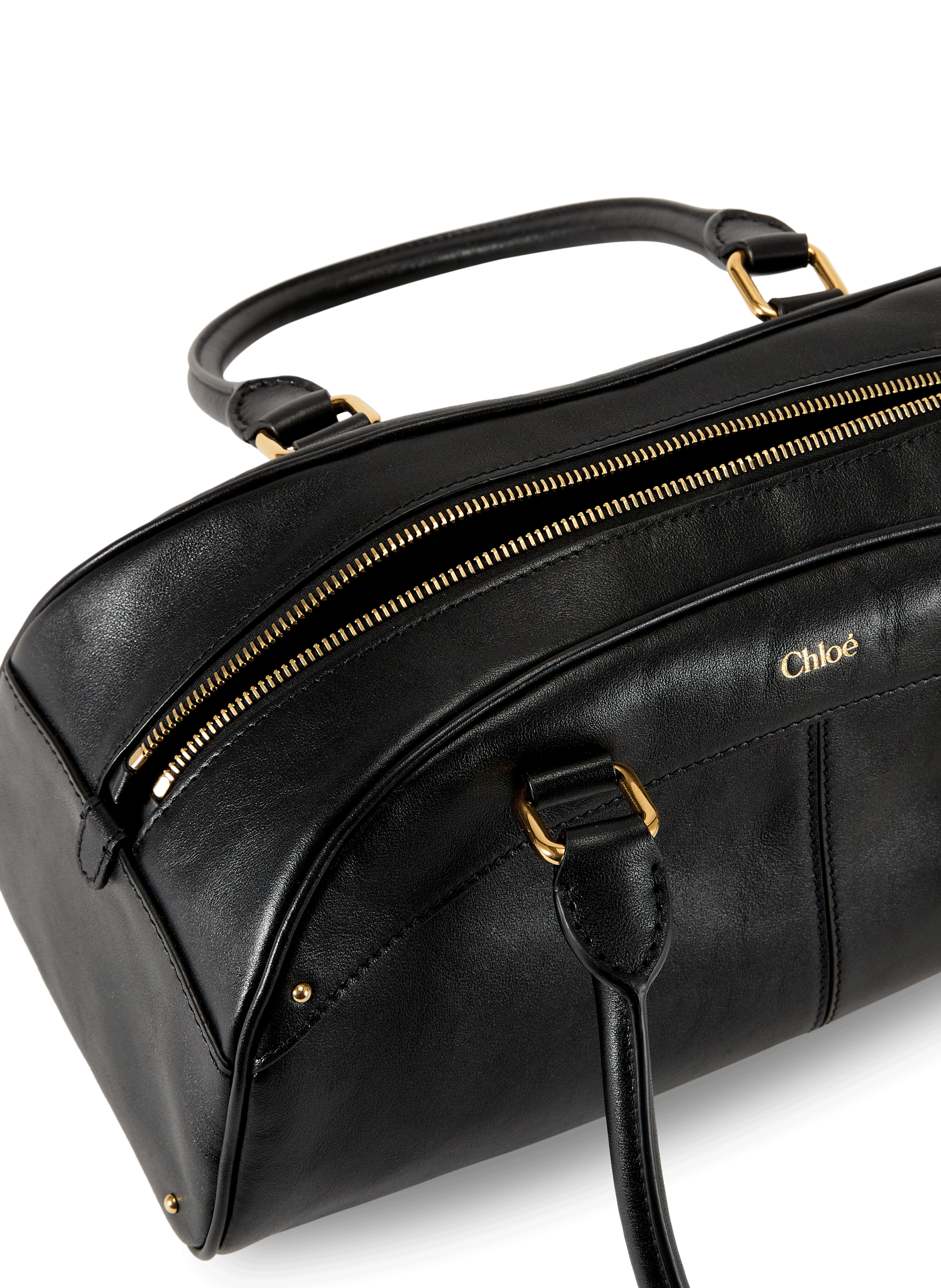 Sac à main Woody en cuir CHLOÉ Noir