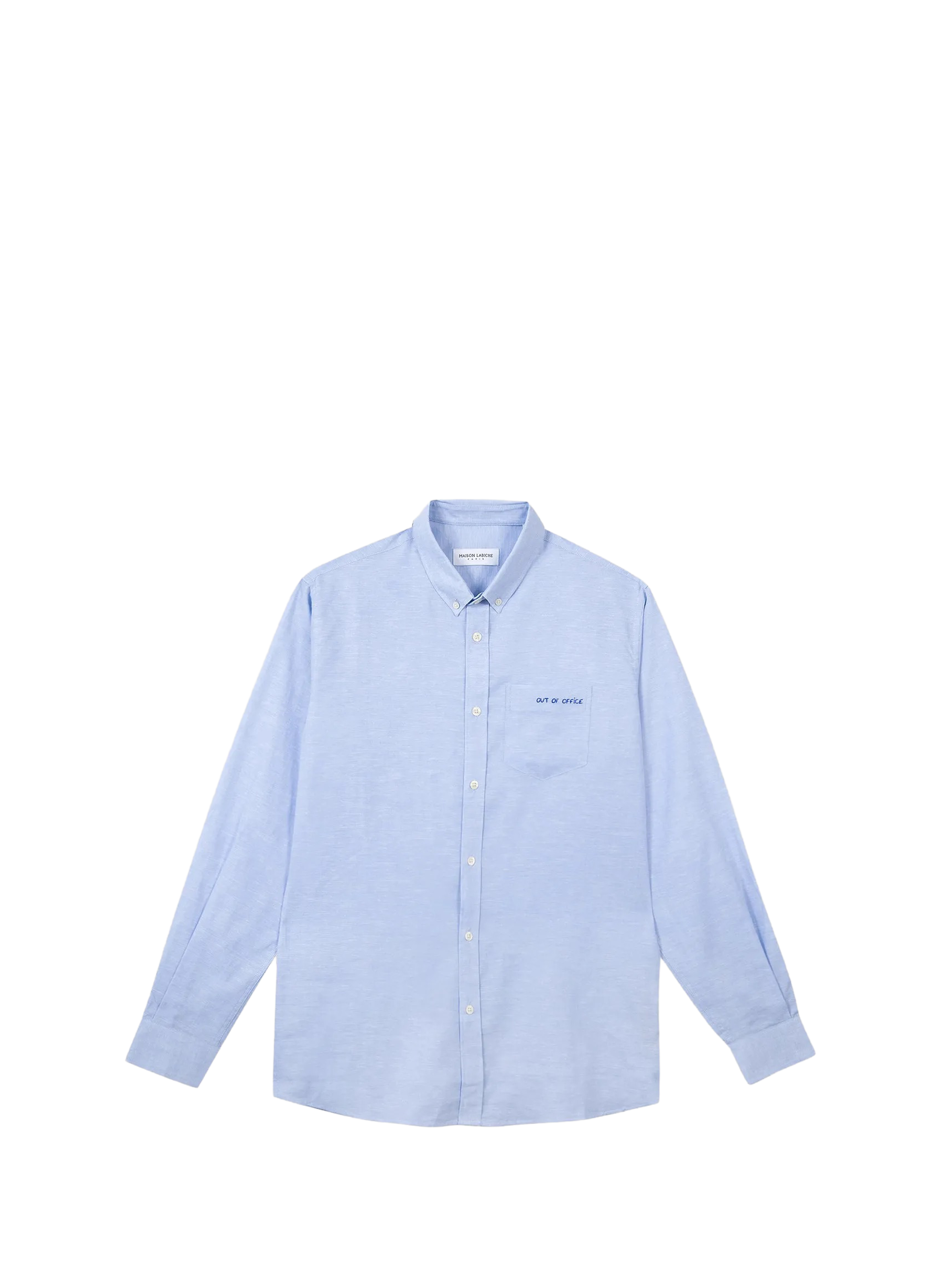Chemise Carnot en lin et coton MAISON LABICHE Bleu