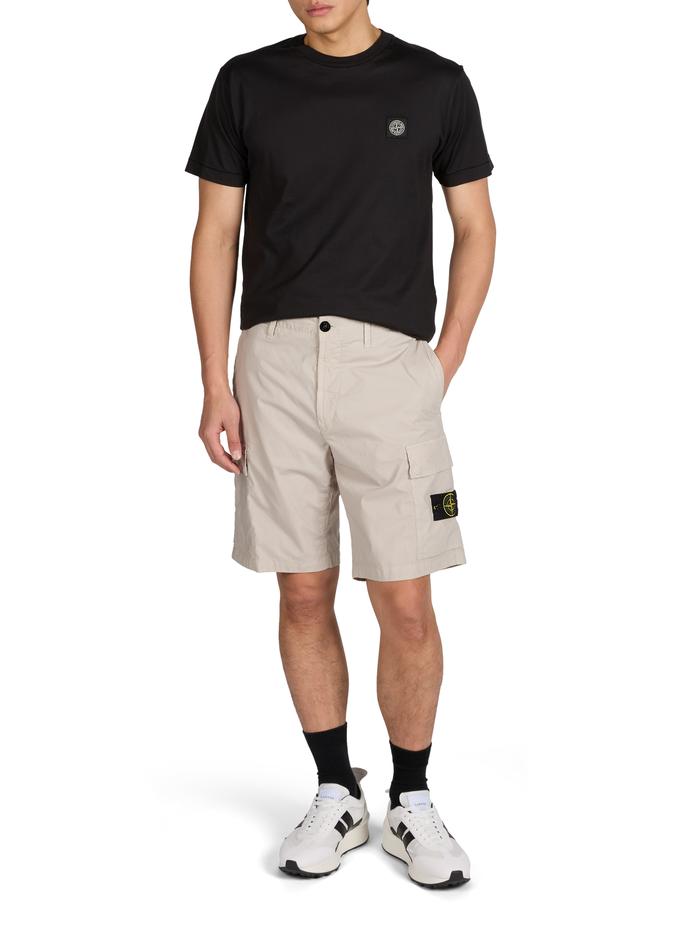 T-shirt en coton STONE ISLAND Noir