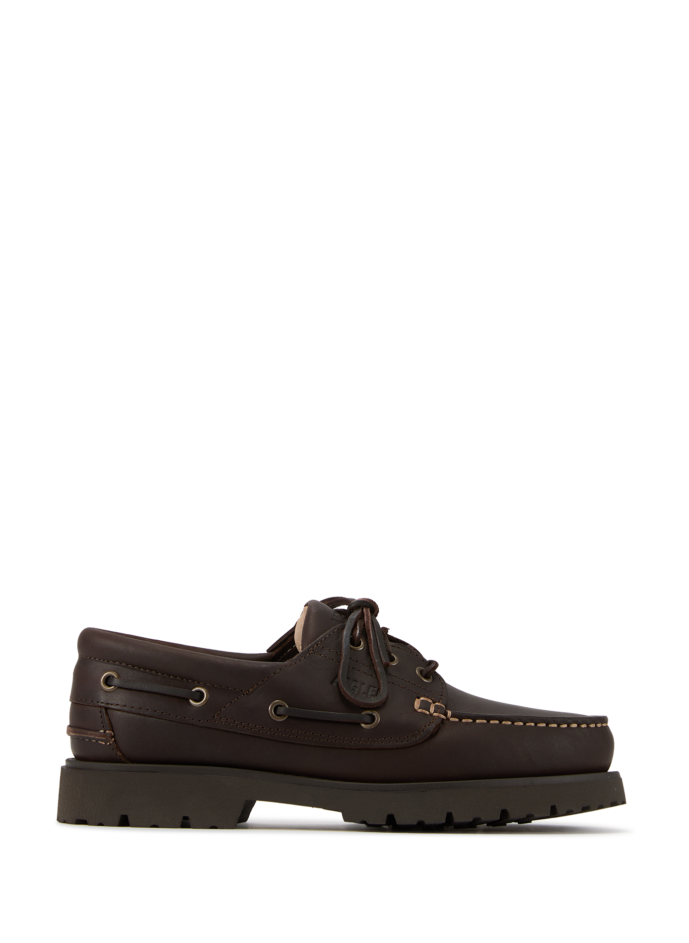 Mocassins Tarmac en peau AIGLE Marron