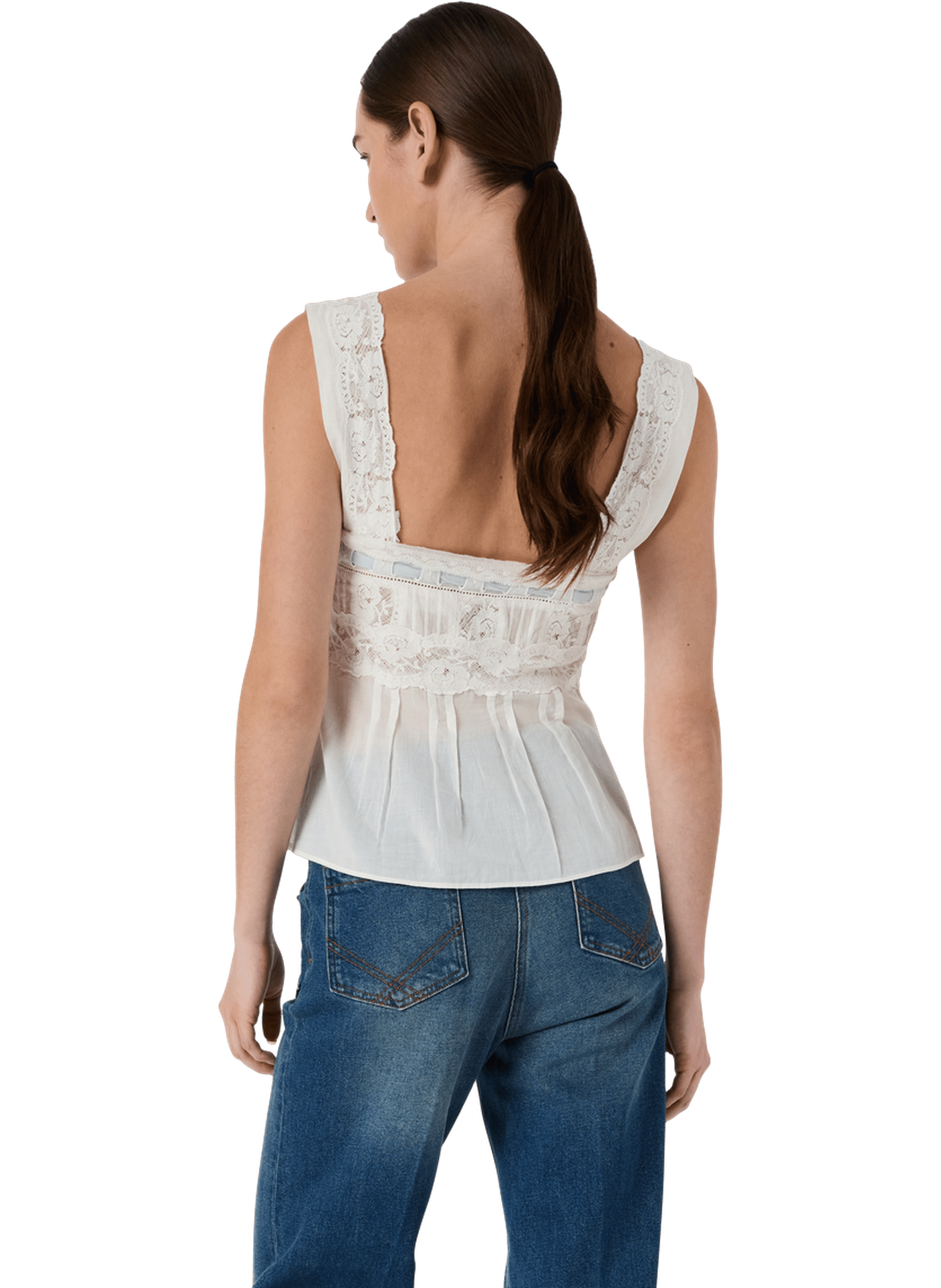 Top en dentelle - CHAINA GERARD DAREL Beige