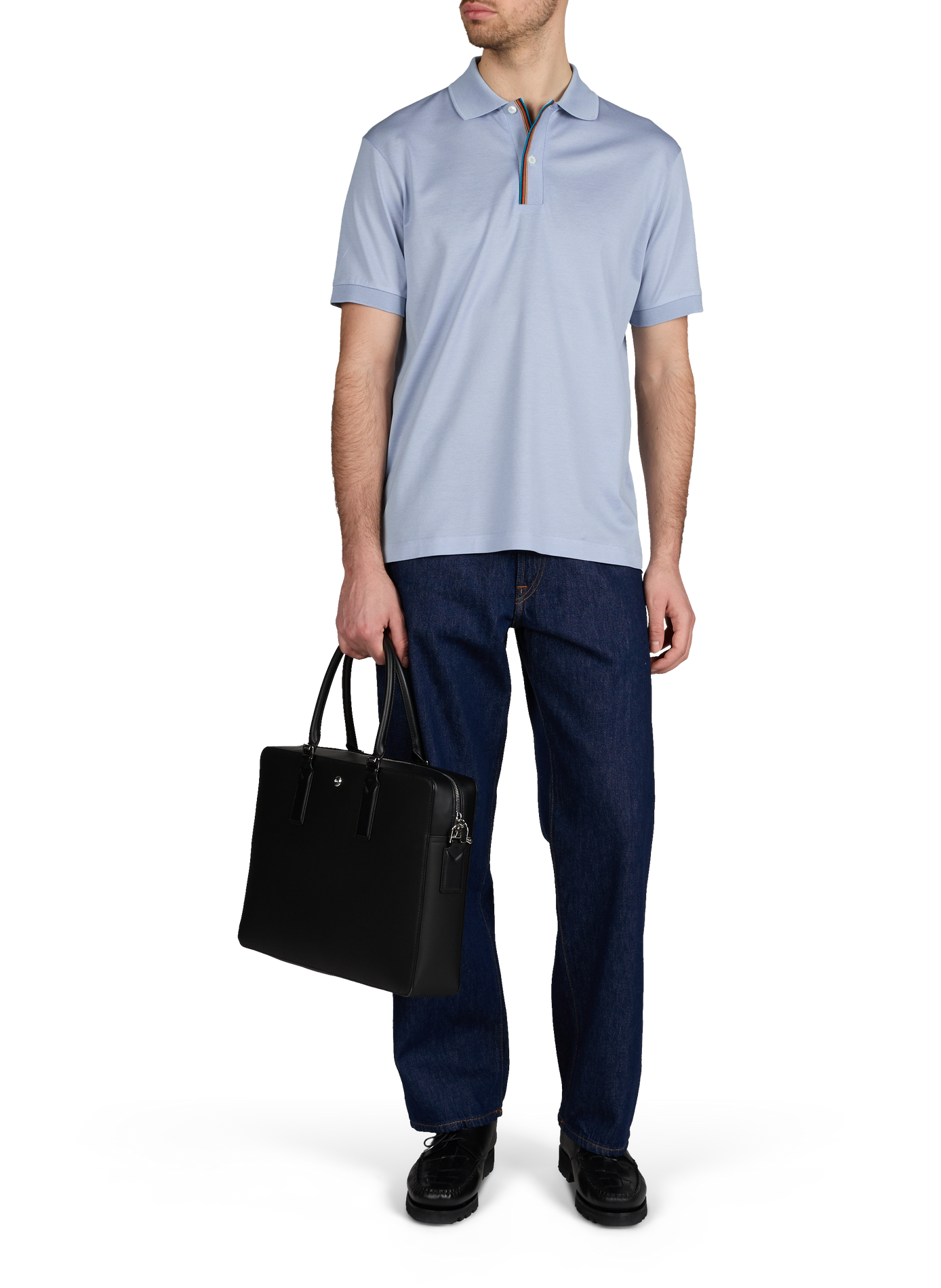 Sac ordinateur Langon en Petit Piqué LACOSTE Noir