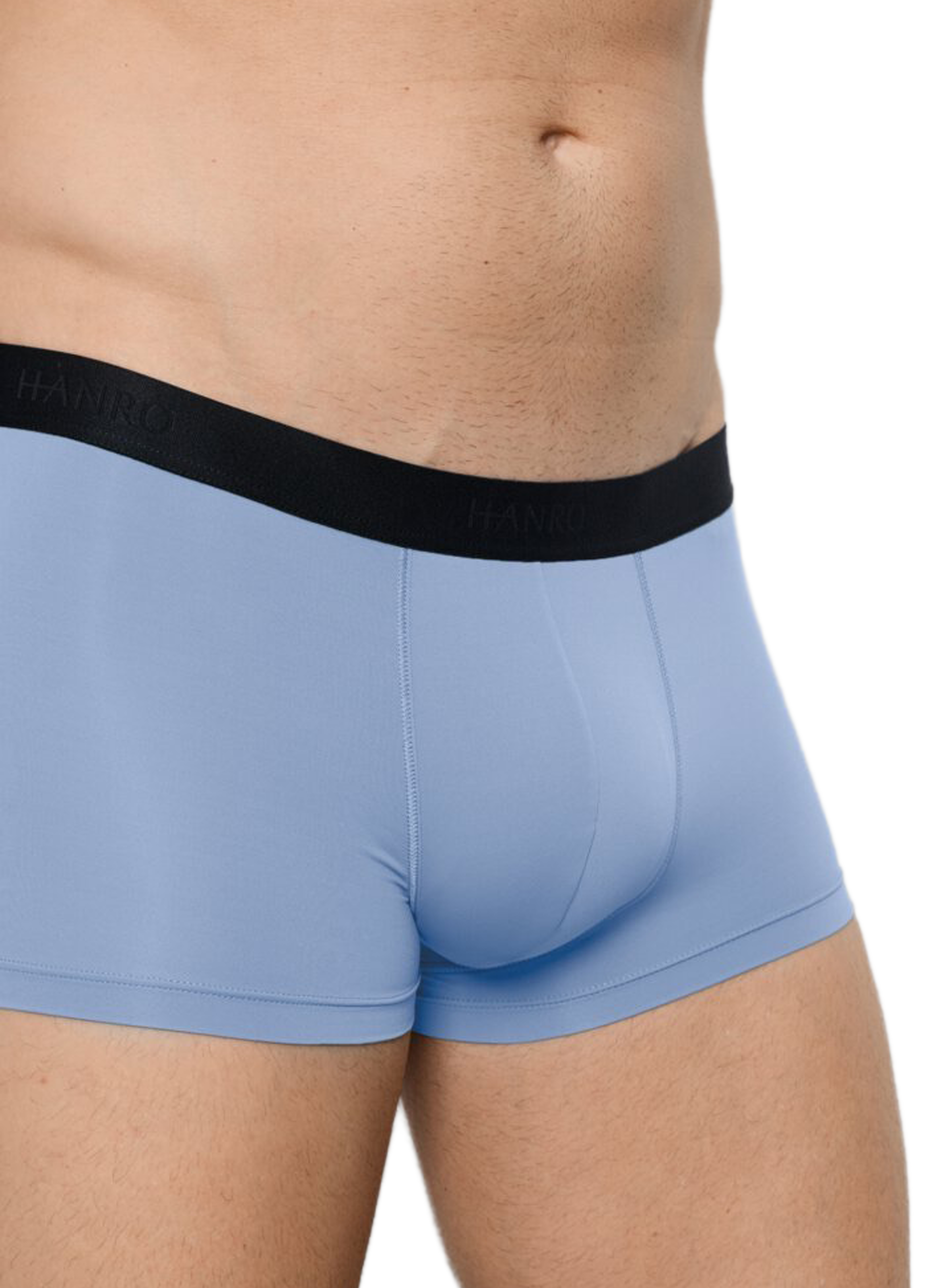 Plain boxer shorts HANRO Blue