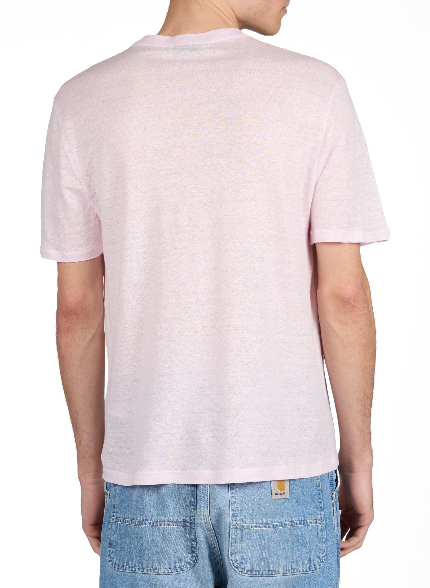T-shirt droit en lin  OFFICINE GENERALE Rose