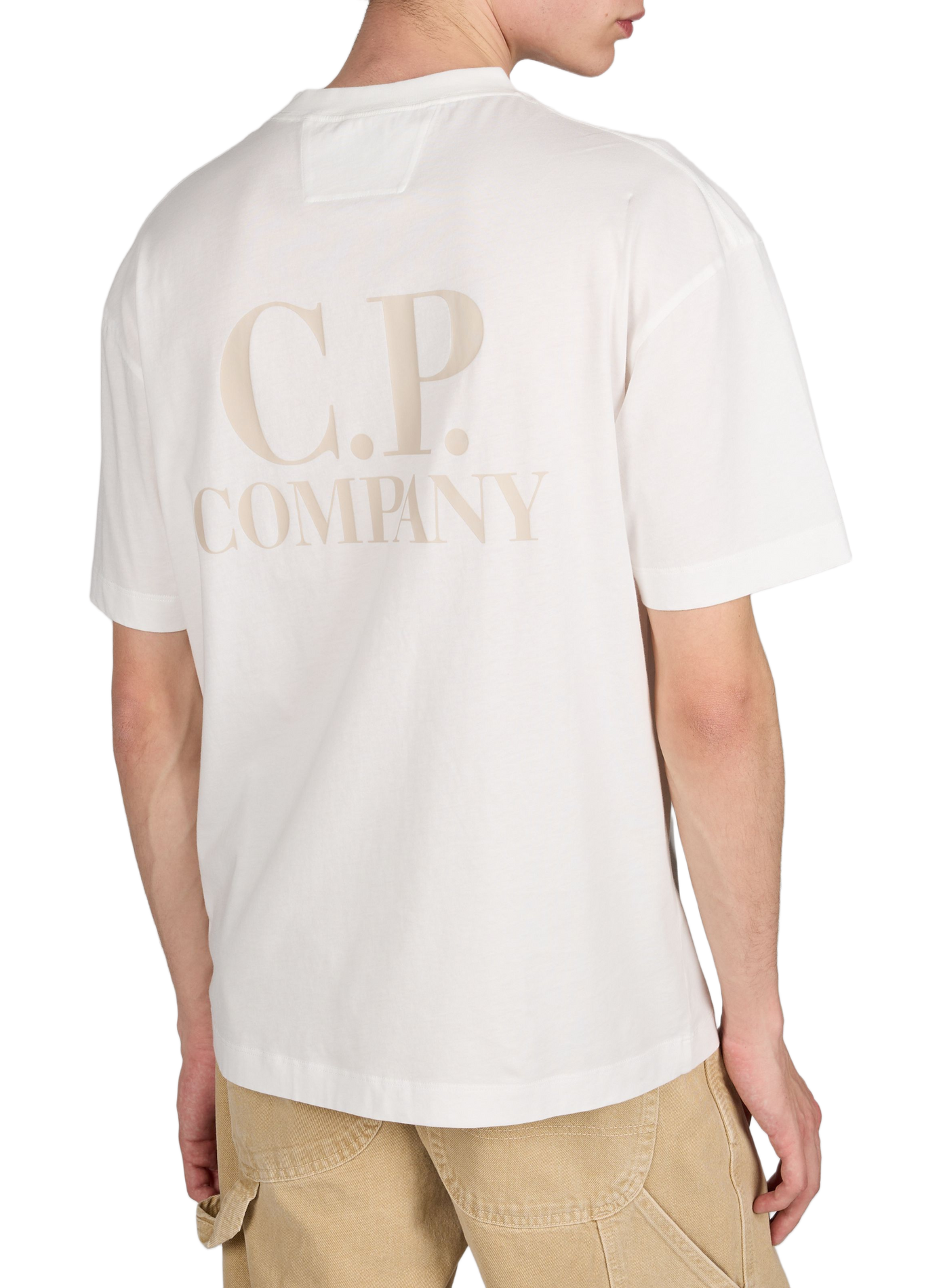 Cotton Logo T-shirt CP COMPANY White
