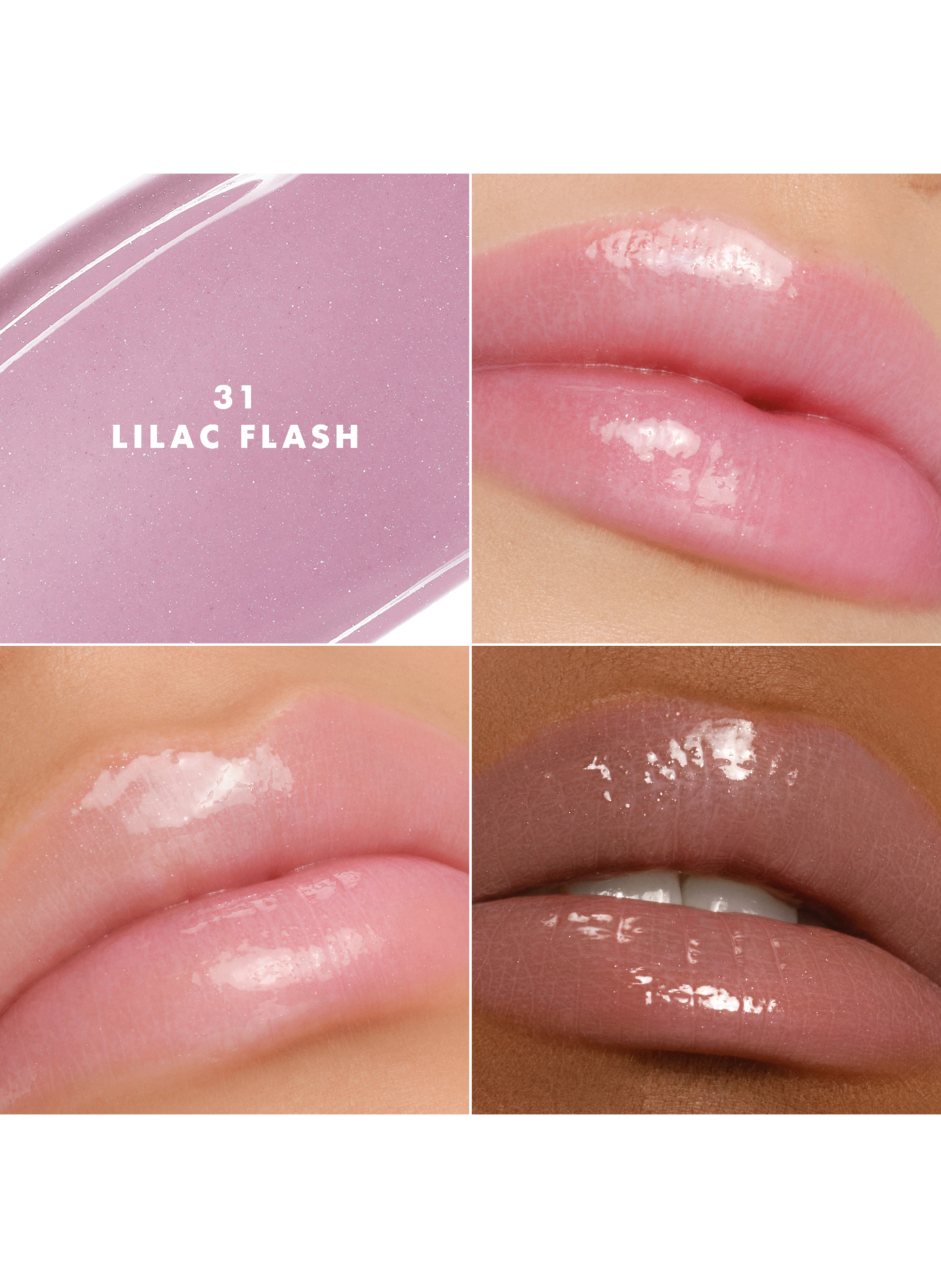 Prisma Glass Lip Balm intense color and shine Lilac flash