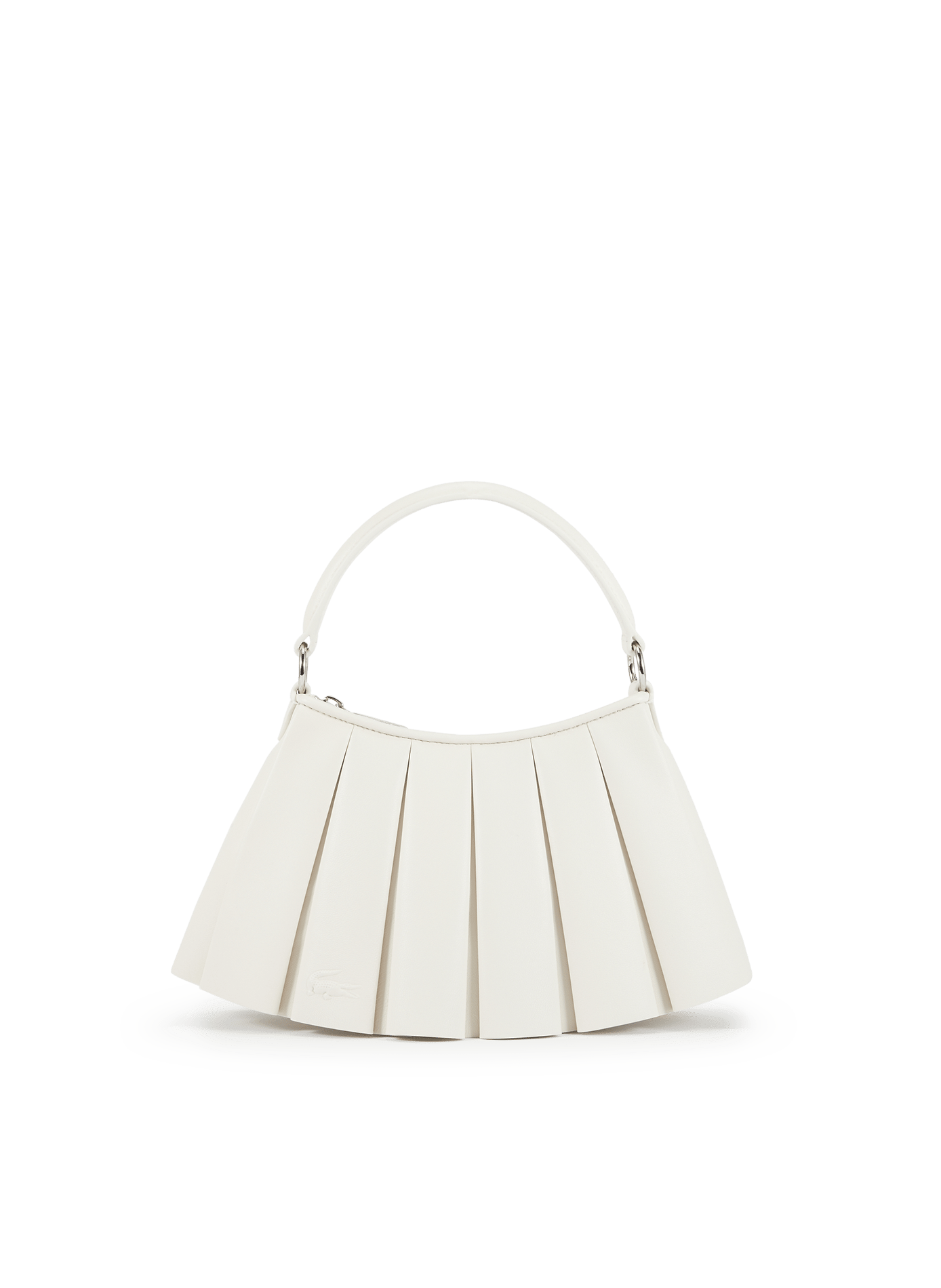 Small Lenglen leather bag LACOSTE Orange