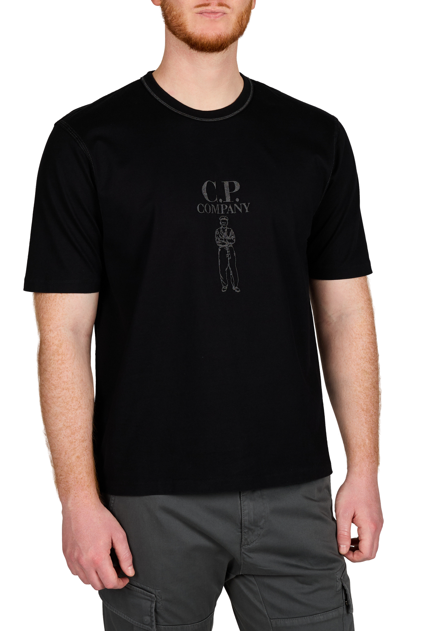 Classic Cotton T-Shirt CP COMPANY Black