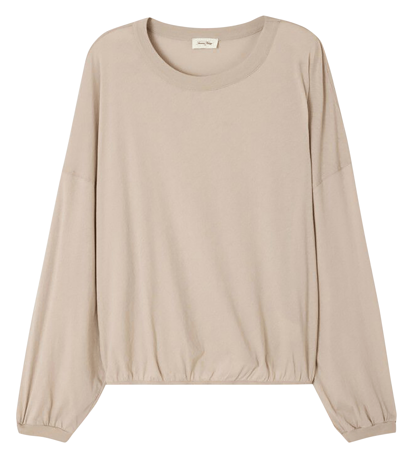 Tee-shirt oversize uni en coton laloom AMERICAN VINTAGE Beige