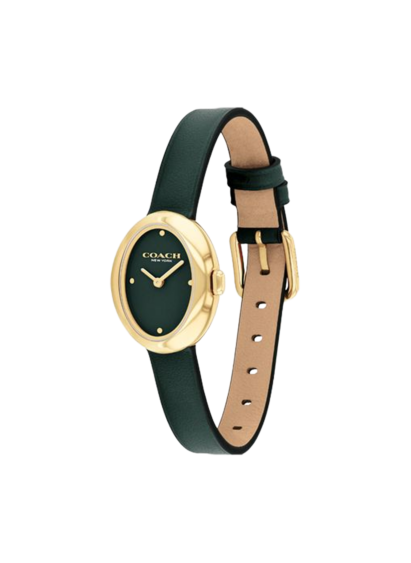 Montre quartz Sammy en cuir COACH MONTRES Vert
