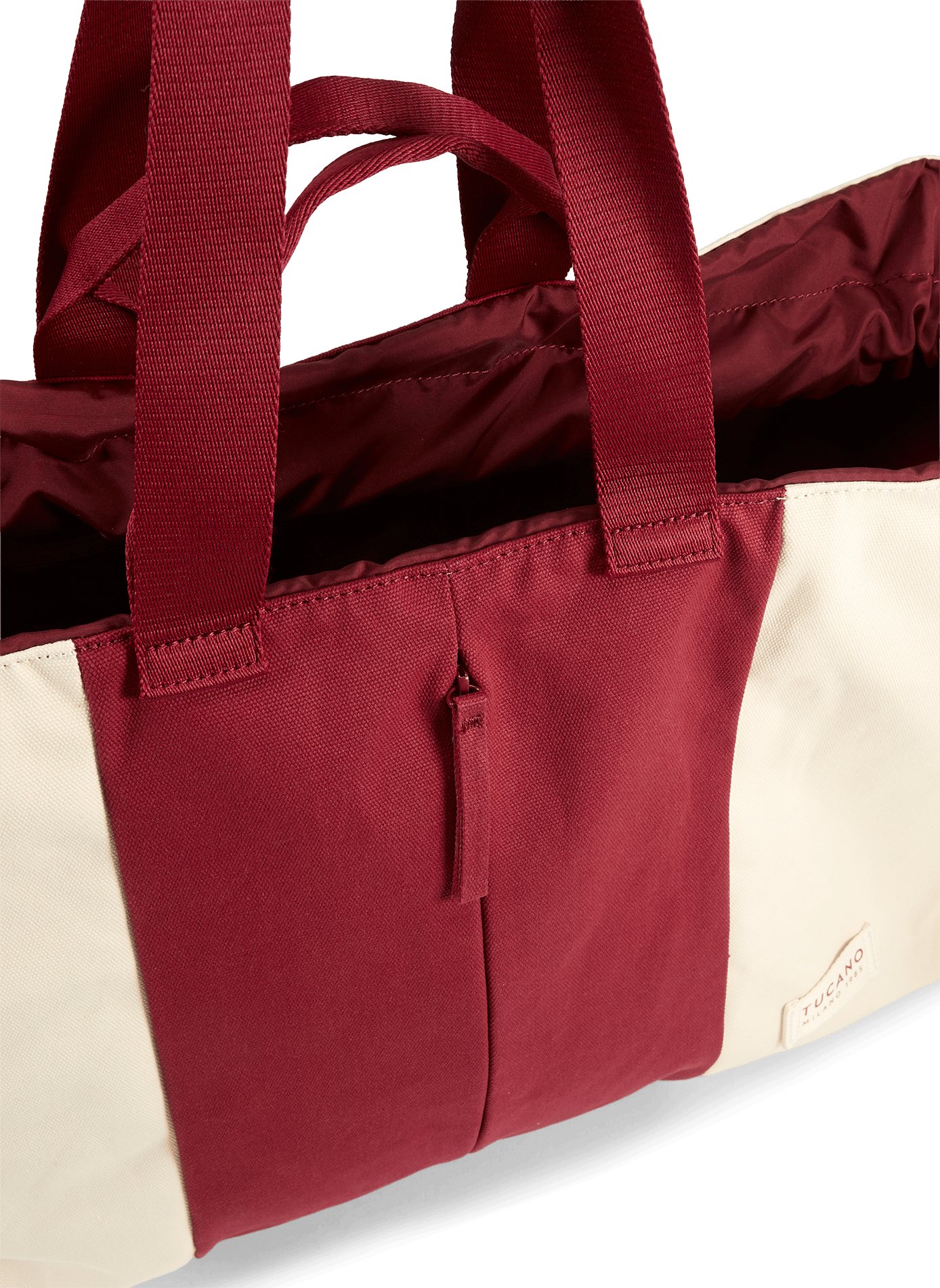 Bcash Beach weekend bag in blended cotton TUCANO Red