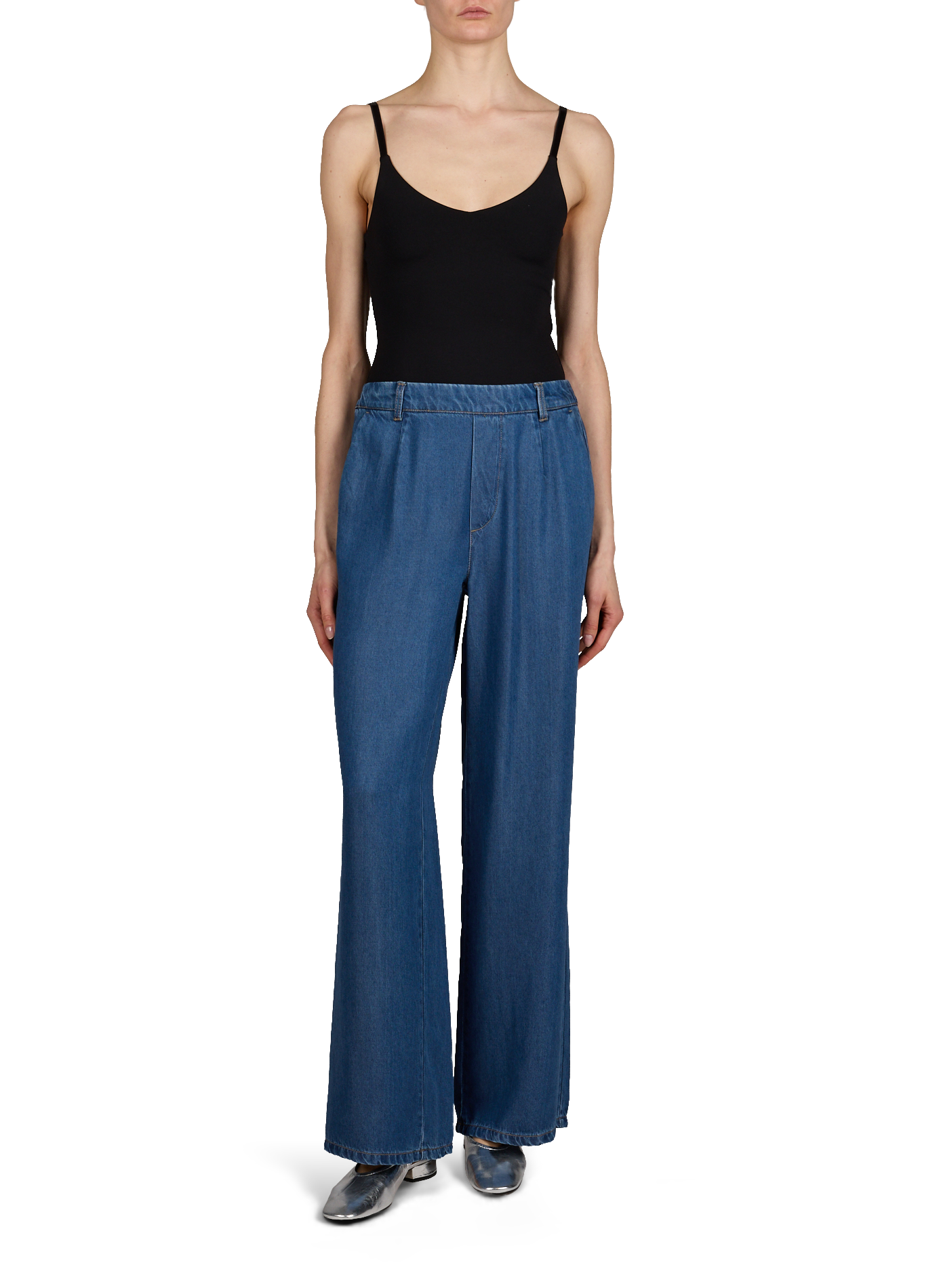 Jean fluide taille élastique OBJECT Bleu