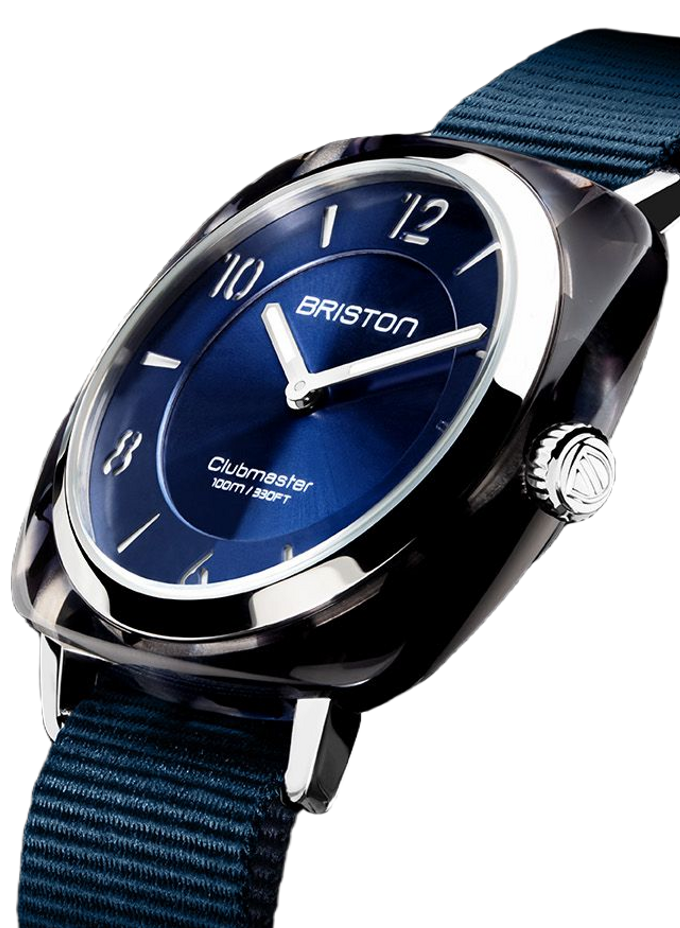 Montre Clubmaster Chic en nylon BRISTON Bleu