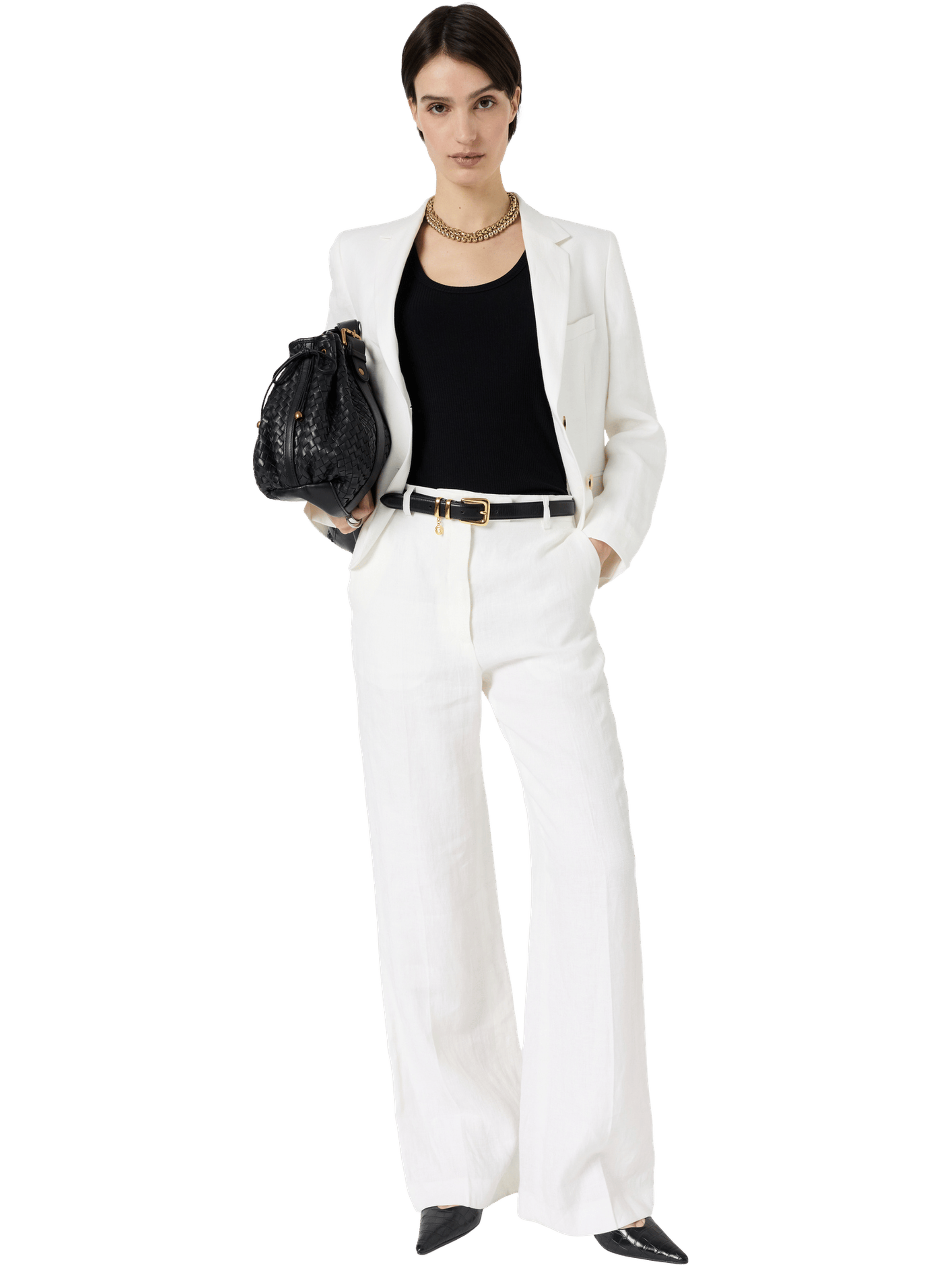 Veste de tailleur en lin - terya GERARD DAREL Beige