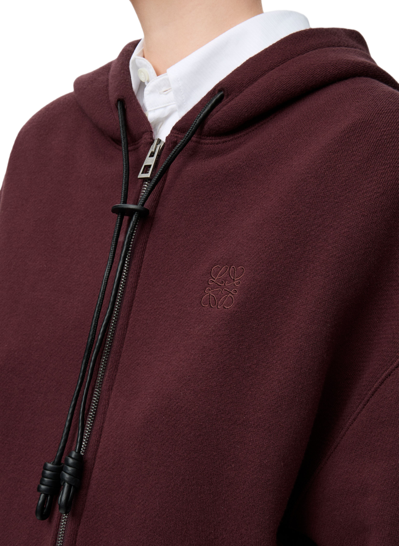 Hooded sweatshirt in cotton and cashmere LOEWE Red