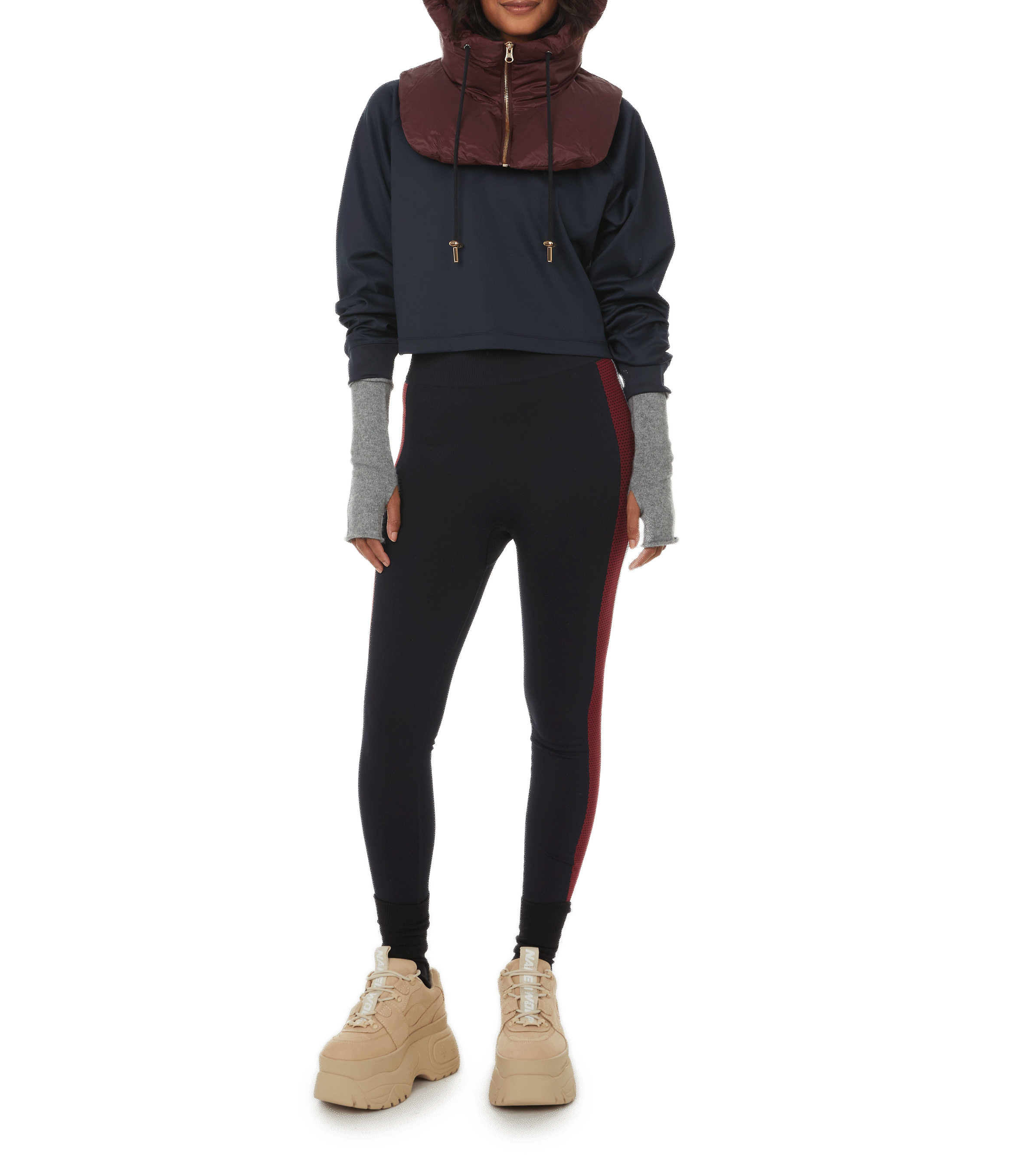 Cagoule à zip SAISON 1865 Rouge