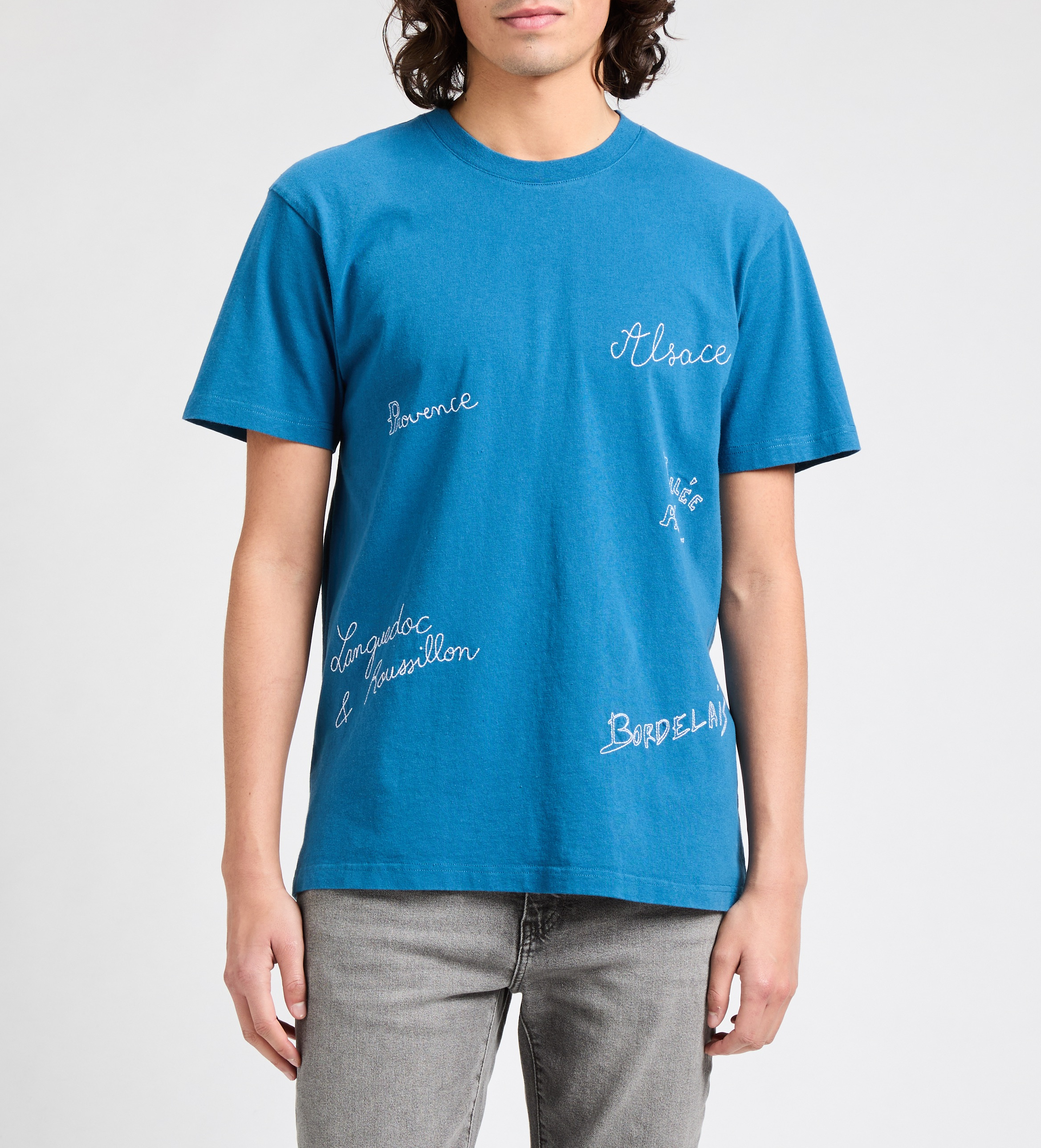 T-shirt Patureau Régions de France MAISON LABICHE Bleu