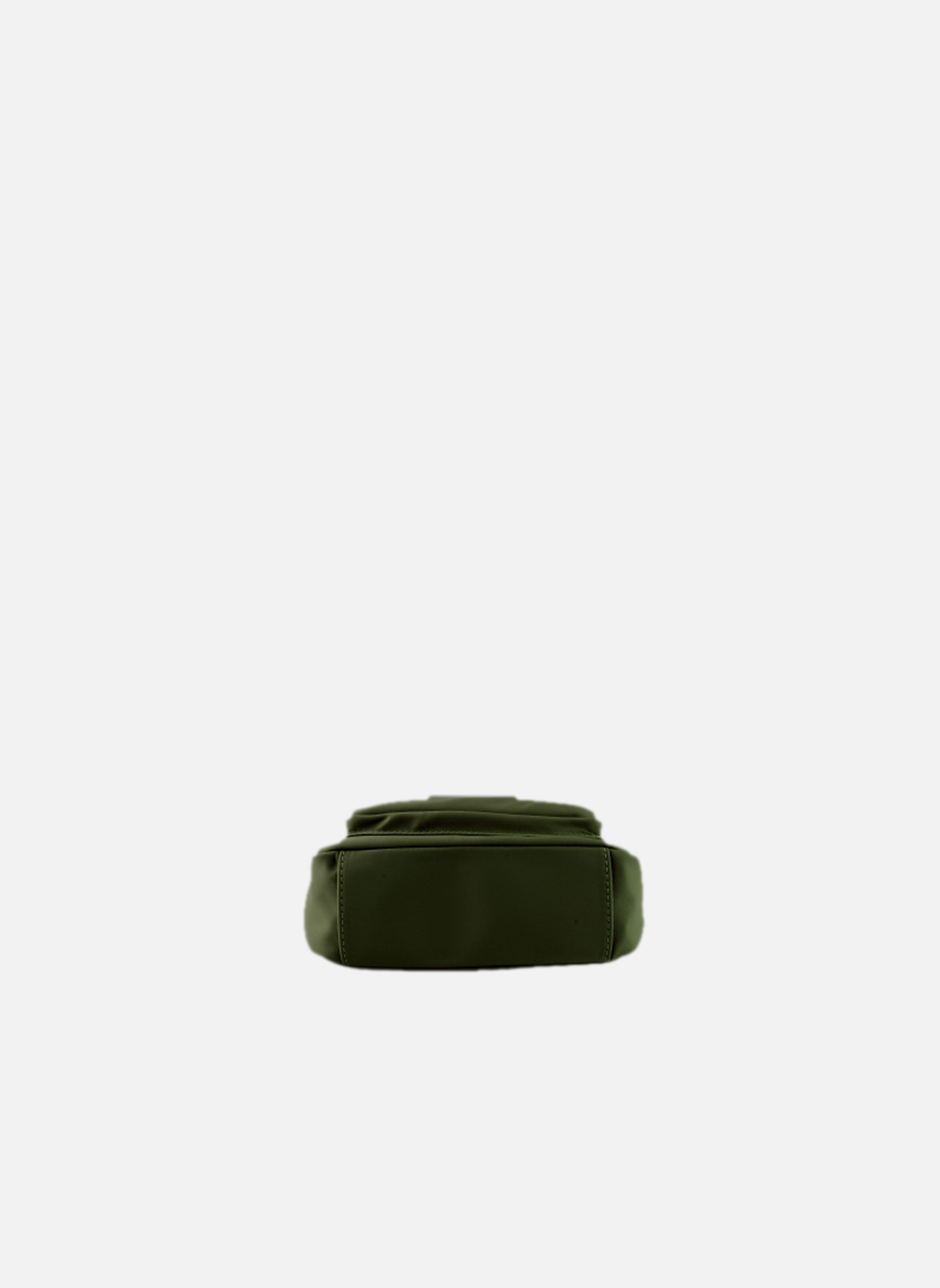 Escale | sac porté travers en toile garnie cuir | Kaki POURCHET Femme
