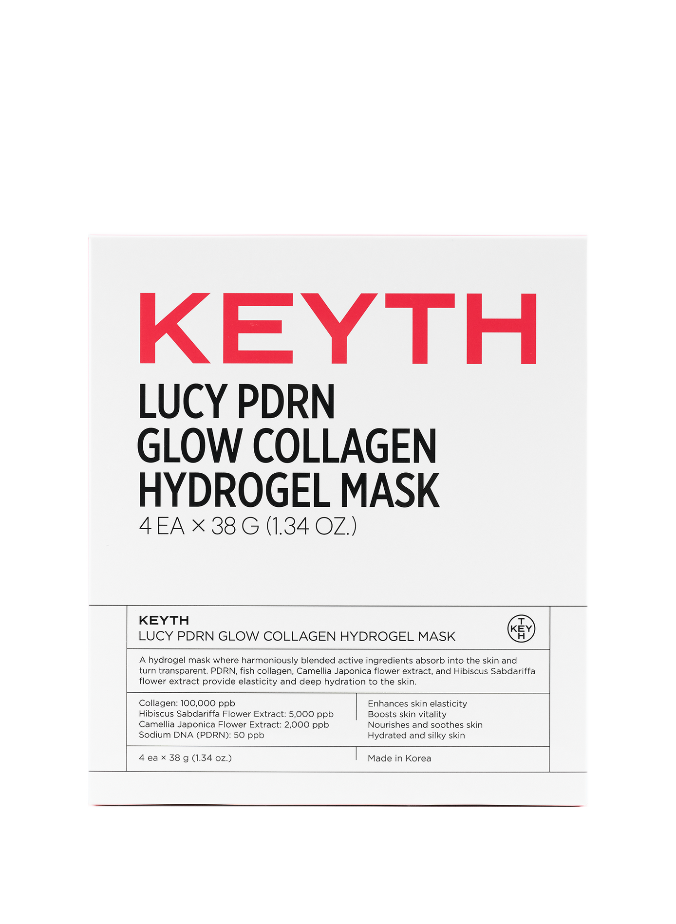 Geschenkset Glow Kollagen Hydrogel Maske KEYTH No color