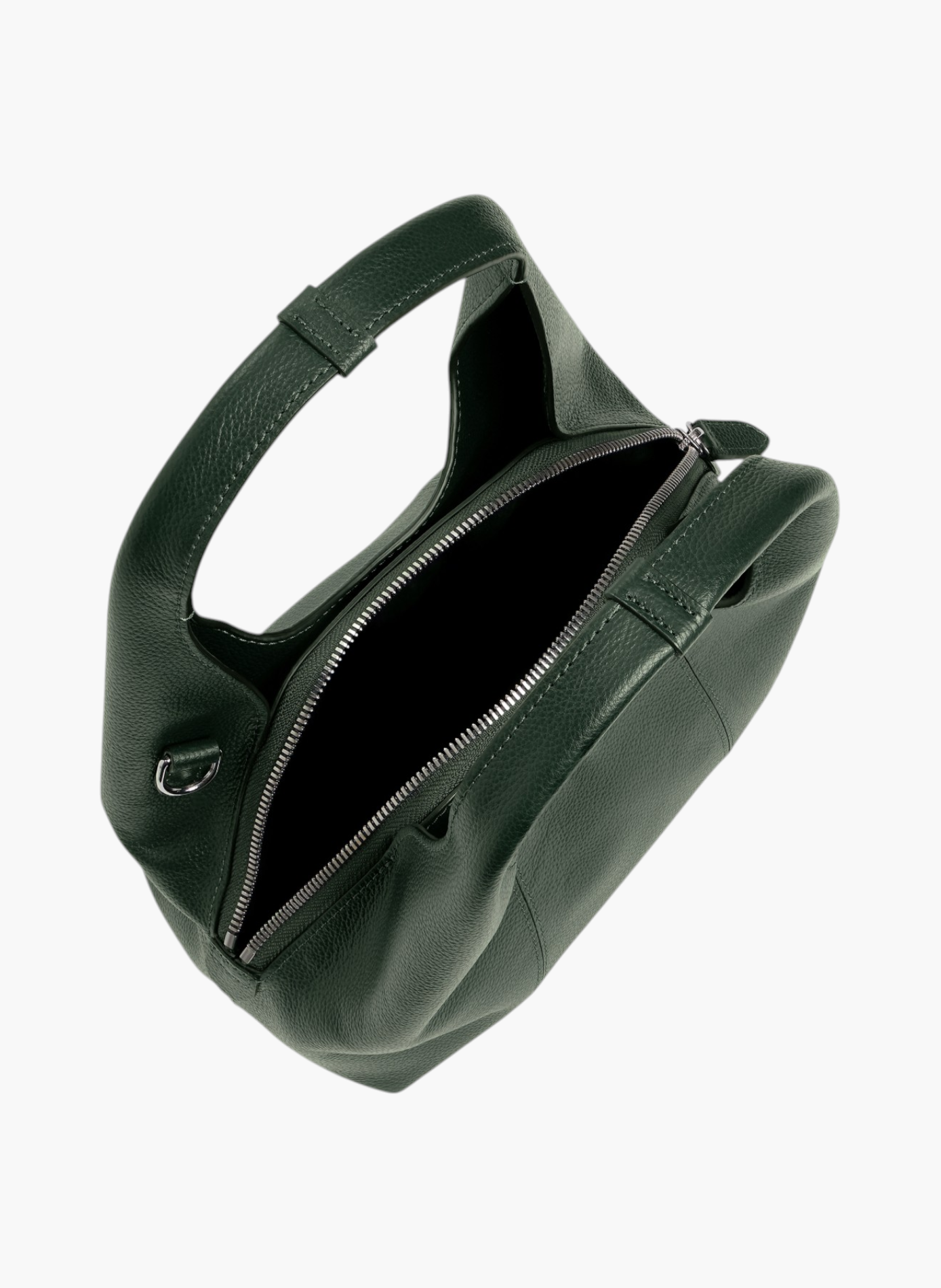 Petit sac à main juliette en cuir grainé LE TANNEUR Vert