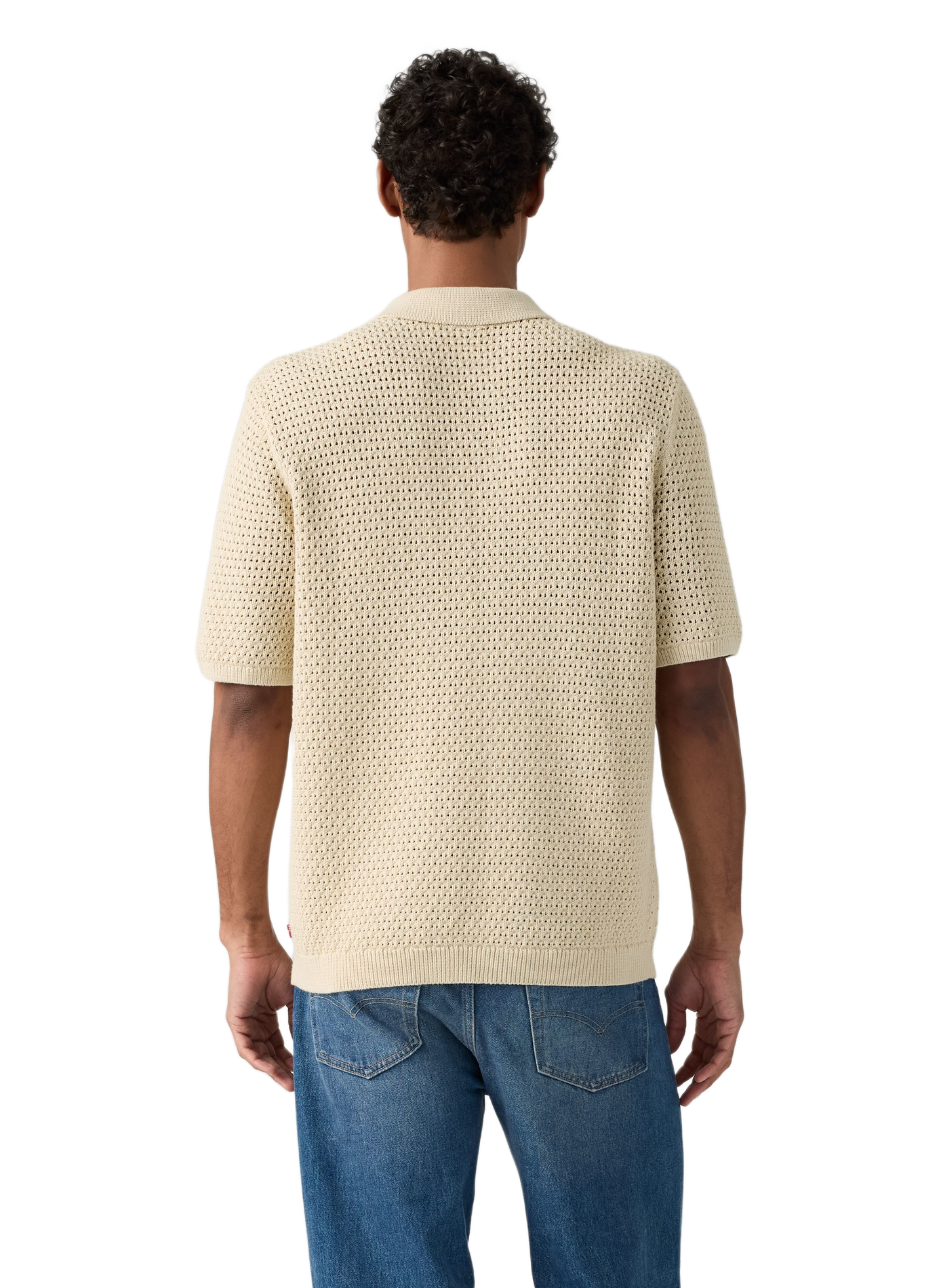 Straight V-neck cotton polo LEVI'S Beige