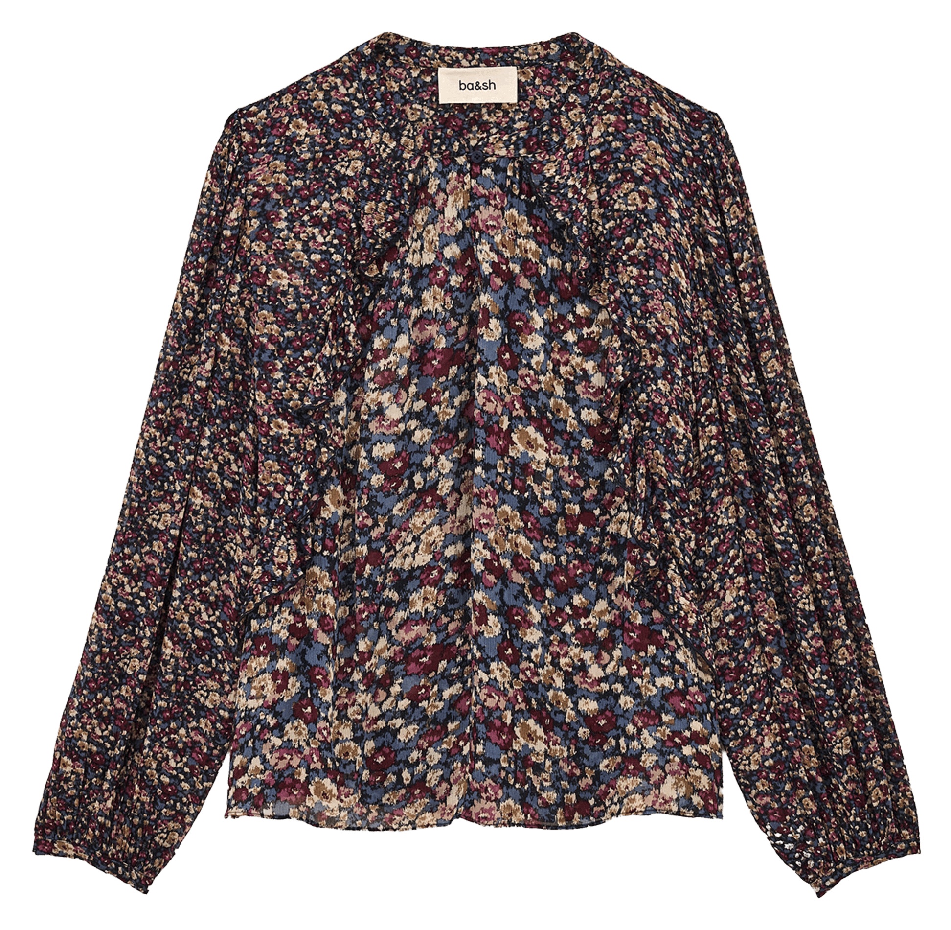 Blouse ample imprimée kross BA&SH Bleu