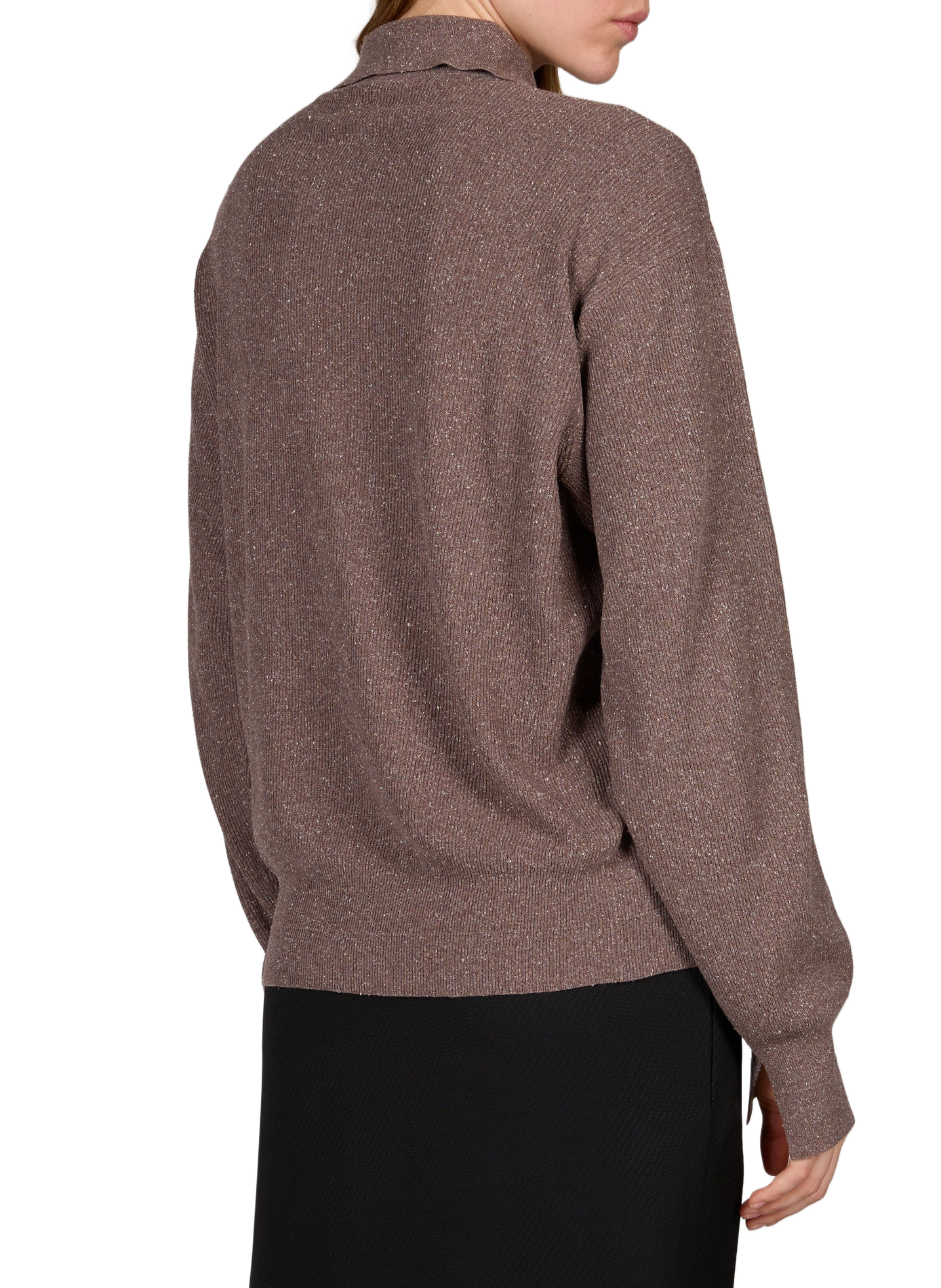 Pull fluide Helga en soie CALVIN KLEIN COLLECTION Gris