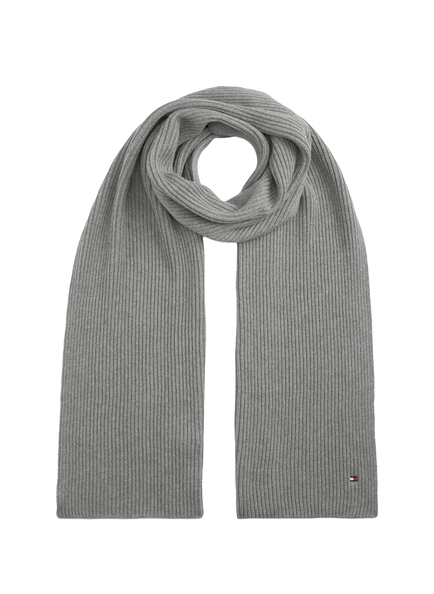 Echarpe en coton  TOMMY HILFIGER Gris