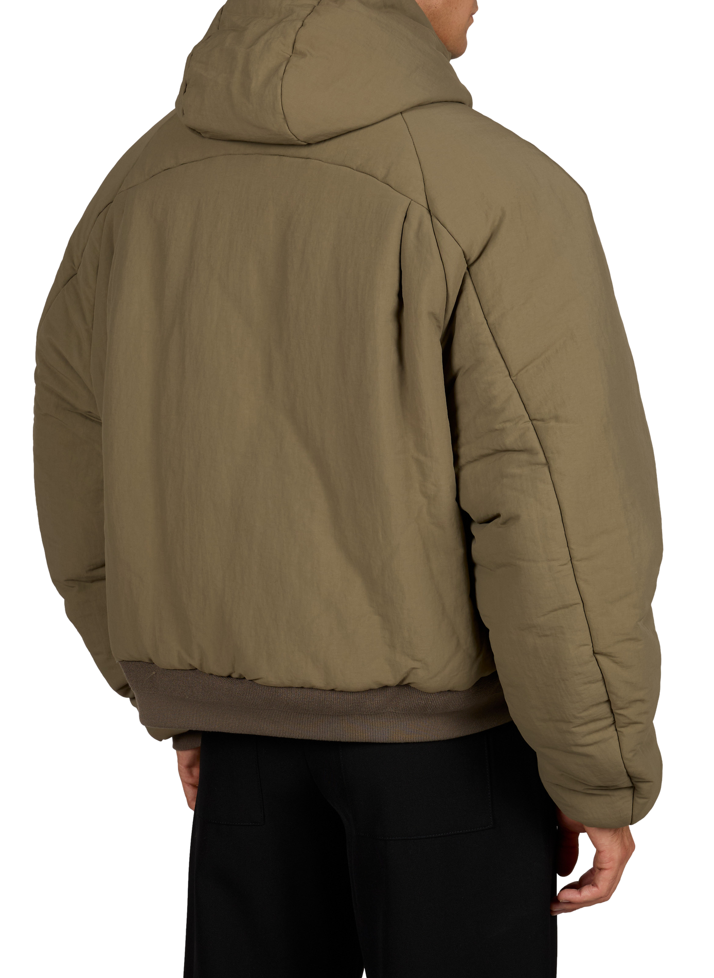 Quilted Orb hooded puffer jacket SEVENTH Brown
