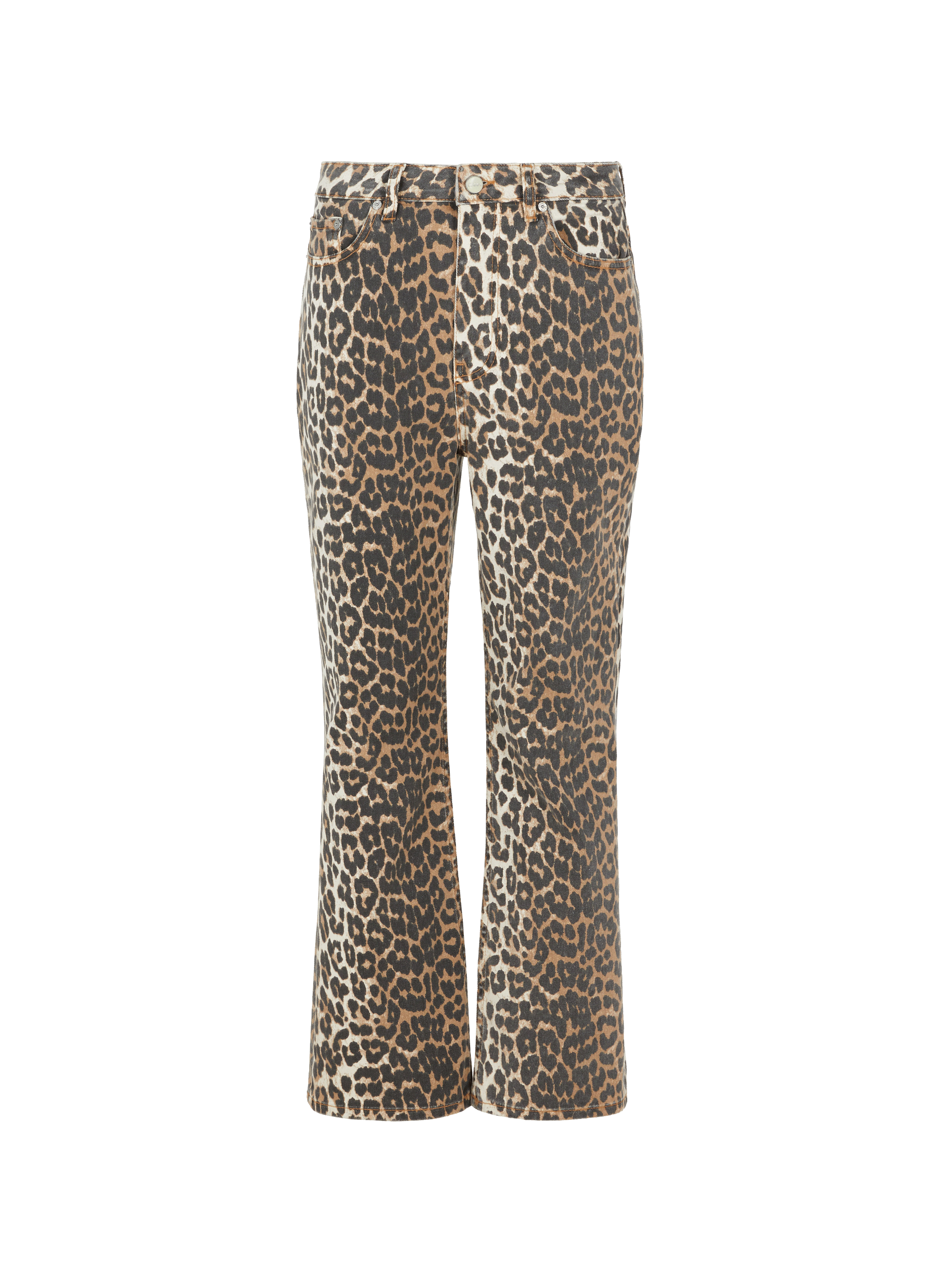 GANNI Jean droit en coton biologique Multicolore