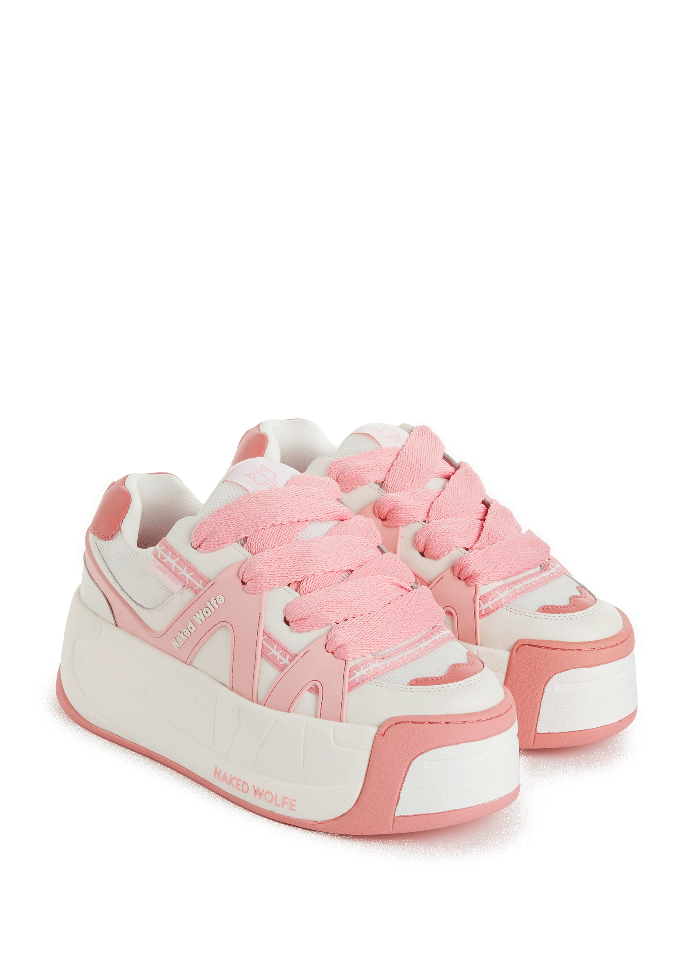 Baskets à plateforme en cuir