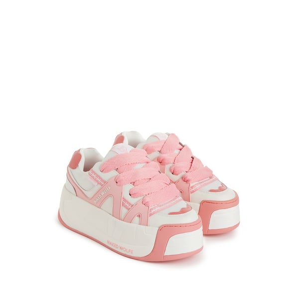 Baskets à plateforme en cuir