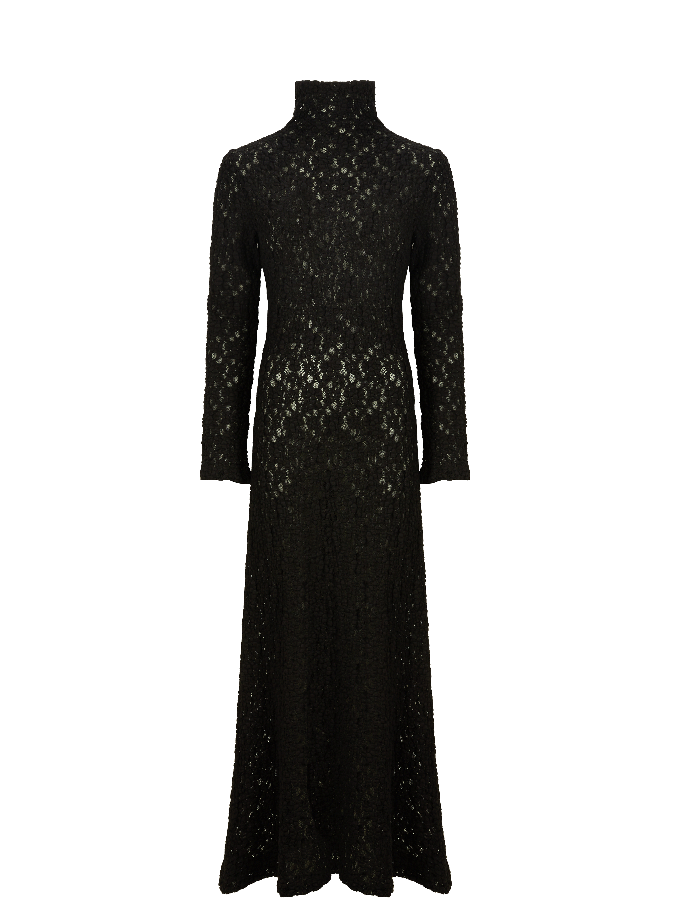 Robe longue ajustée en dentelle