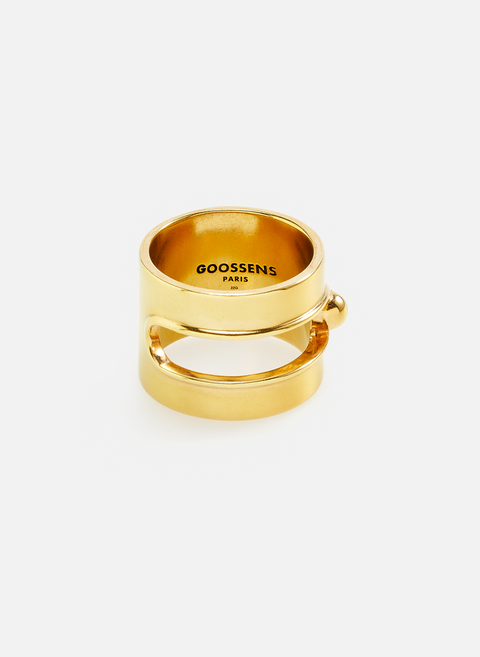 Gold brass ring GOOSSENS 
