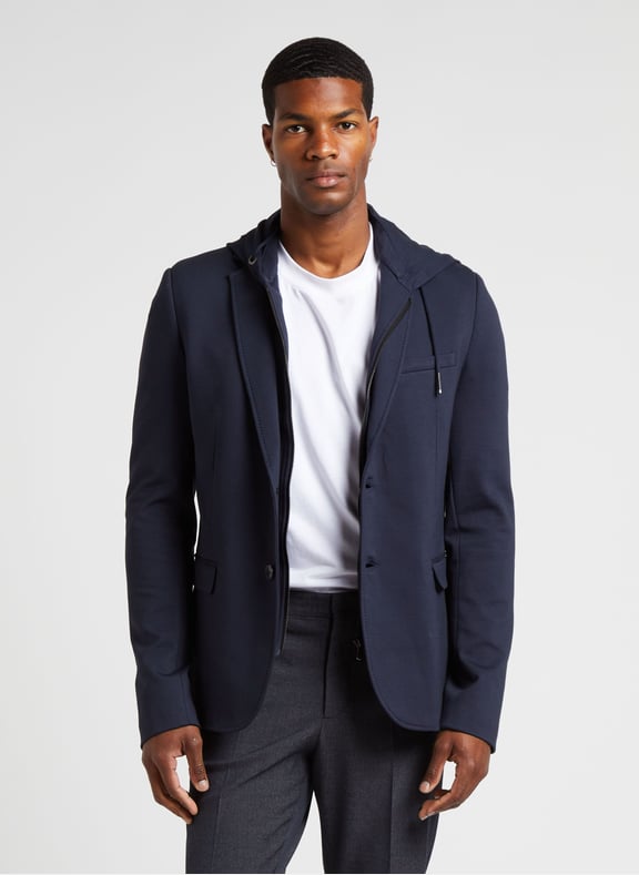 Veste col tailleur avec gilet amovible Bleu by IKKS IKKS Veste col tailleur avec gilet amovible Bleu