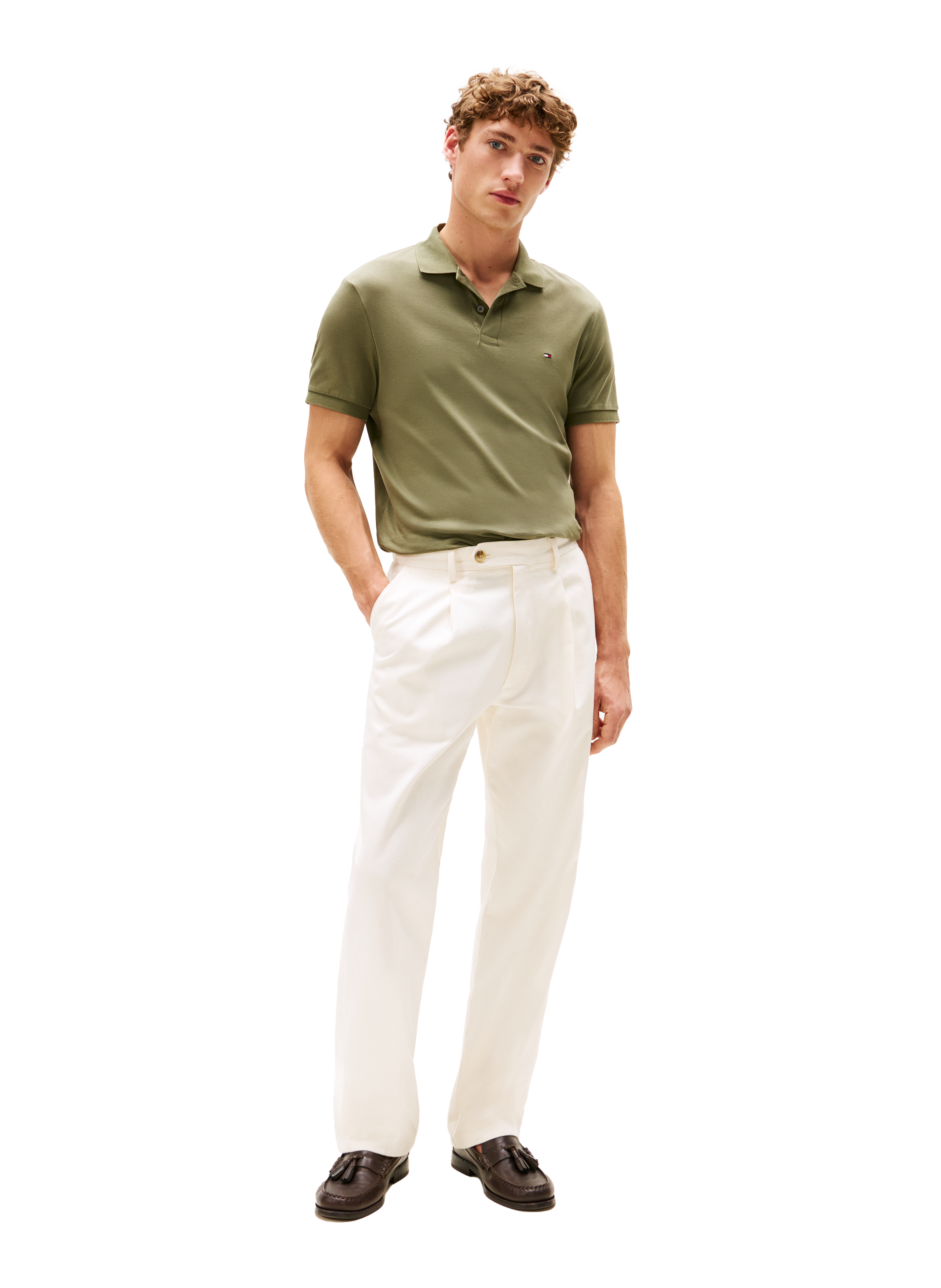  Cotton polo shirt  TOMMY HILFIGER Green