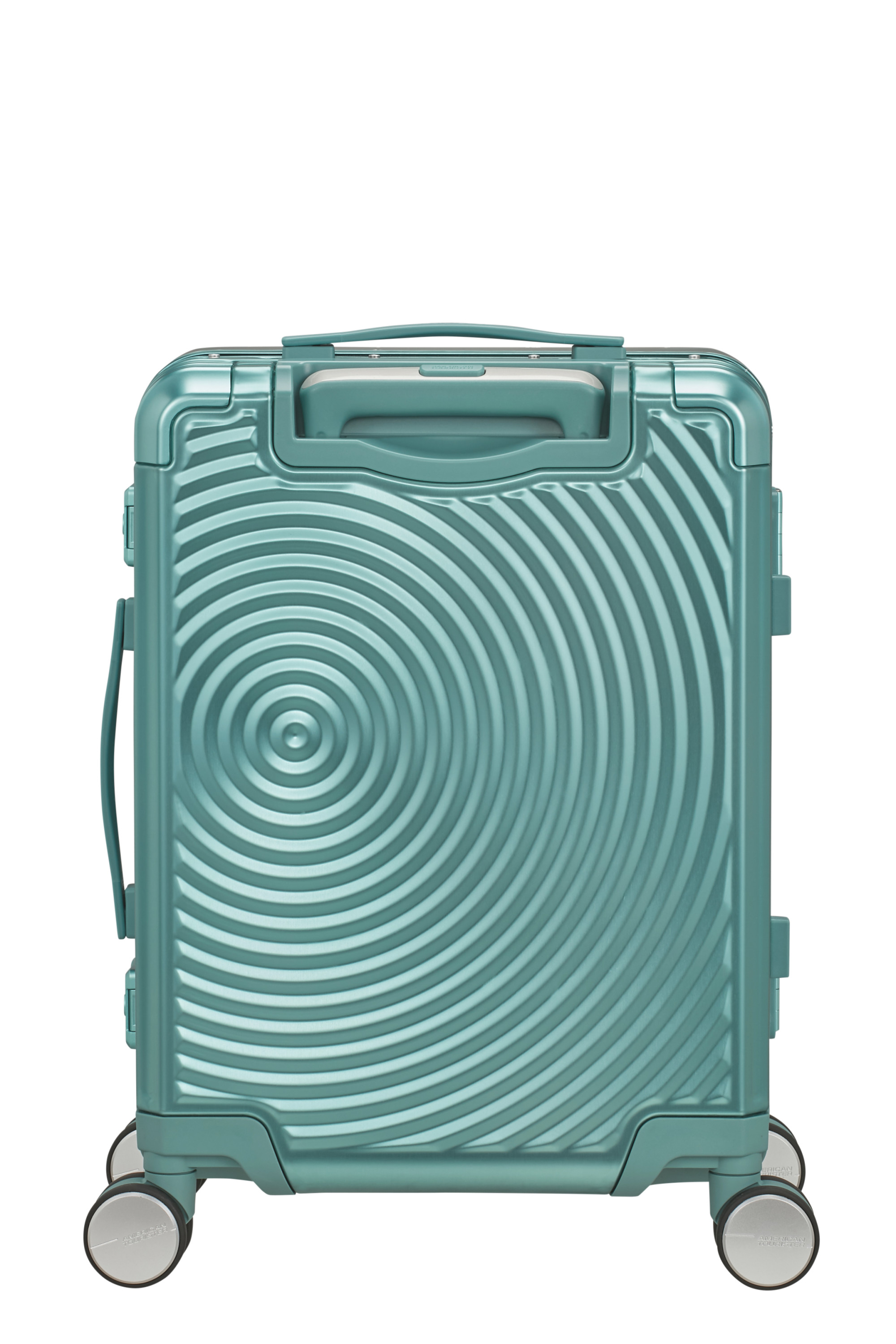 Soundbox alu valise 4 roues taille s AMERICAN TOURISTER Bleu