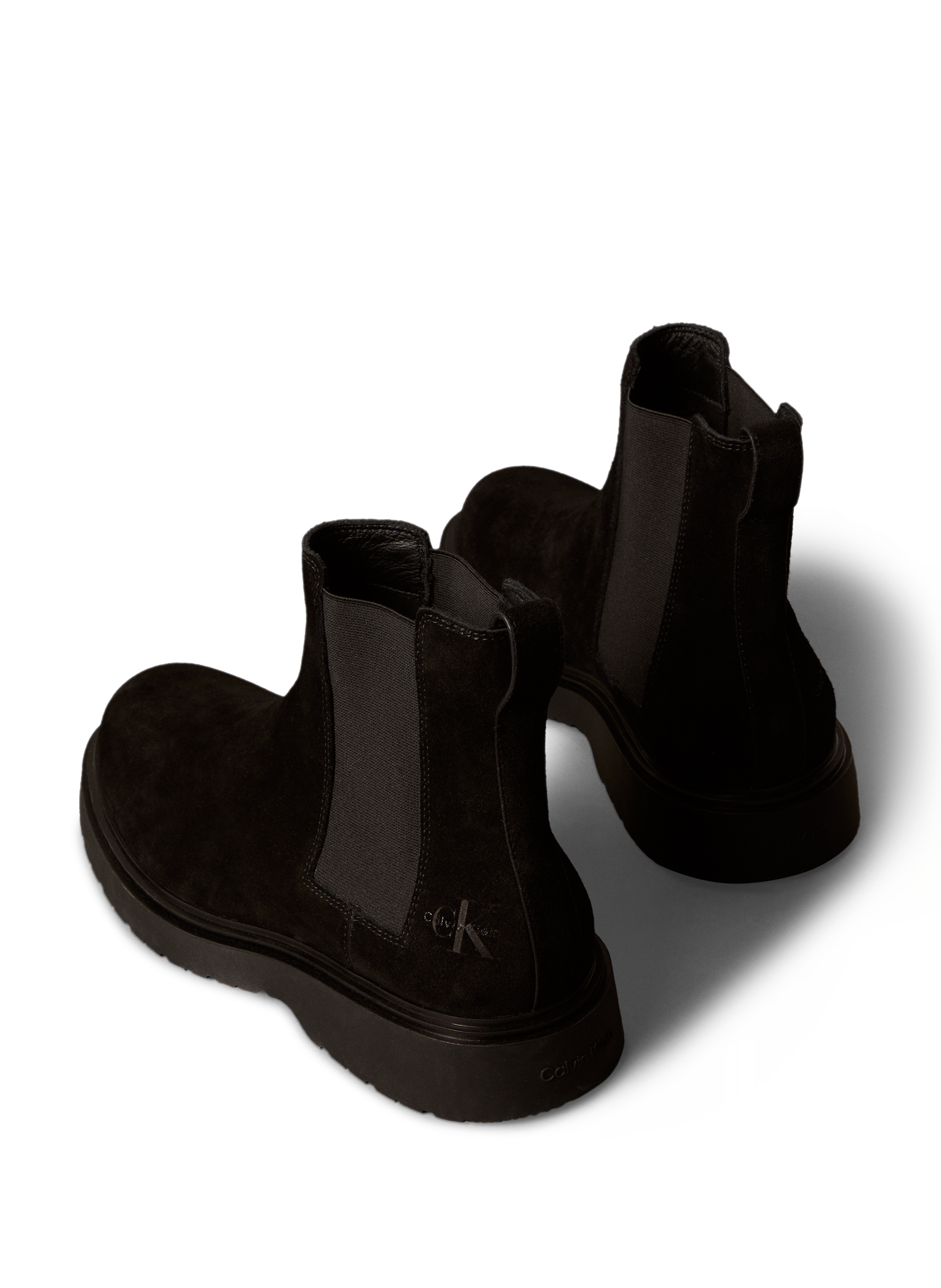 Cowhide leather ankle boots CALVIN KLEIN Black