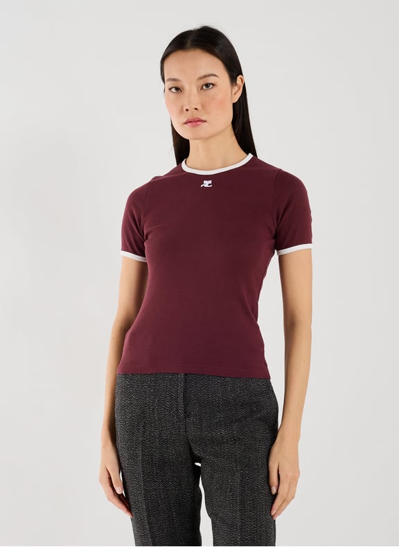Signature T-shirt Multicolour by COURRÈGES COURRÈGES Signature T-shirt Multicolour