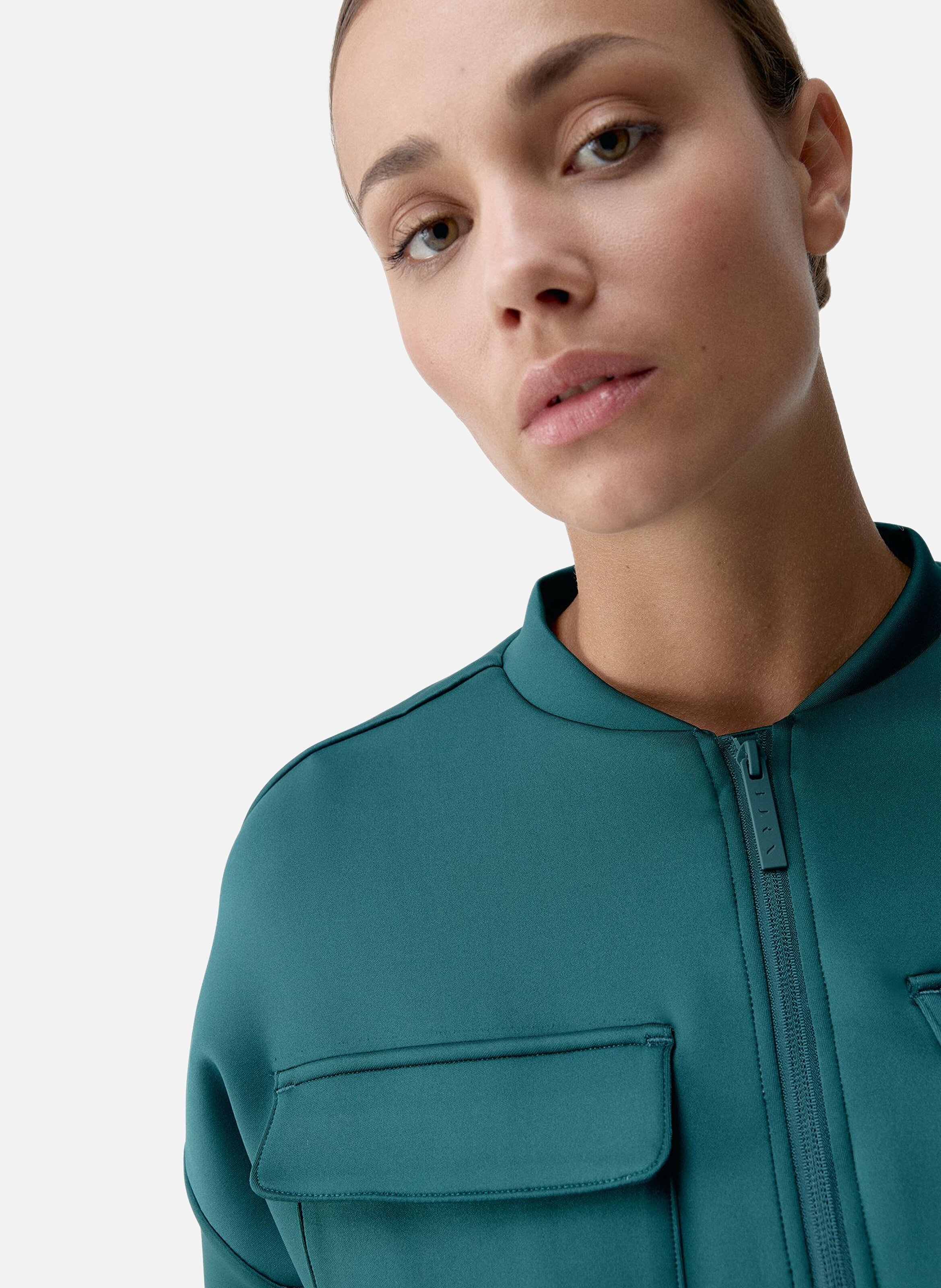 Veste de sport zippée performance athleisure graft BORN LIVING YOGA Vert