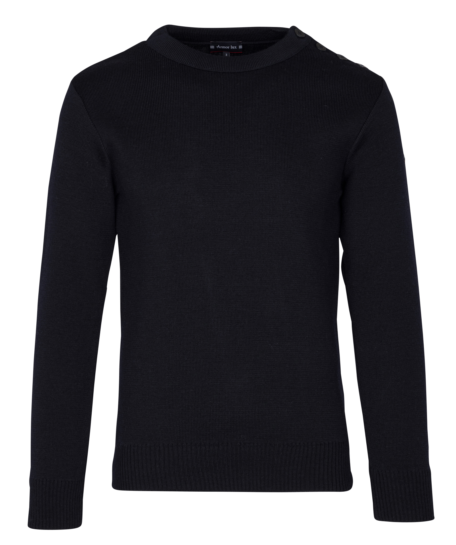 Pull droit col rond en laine gavrinis ARMOR-LUX Bleu