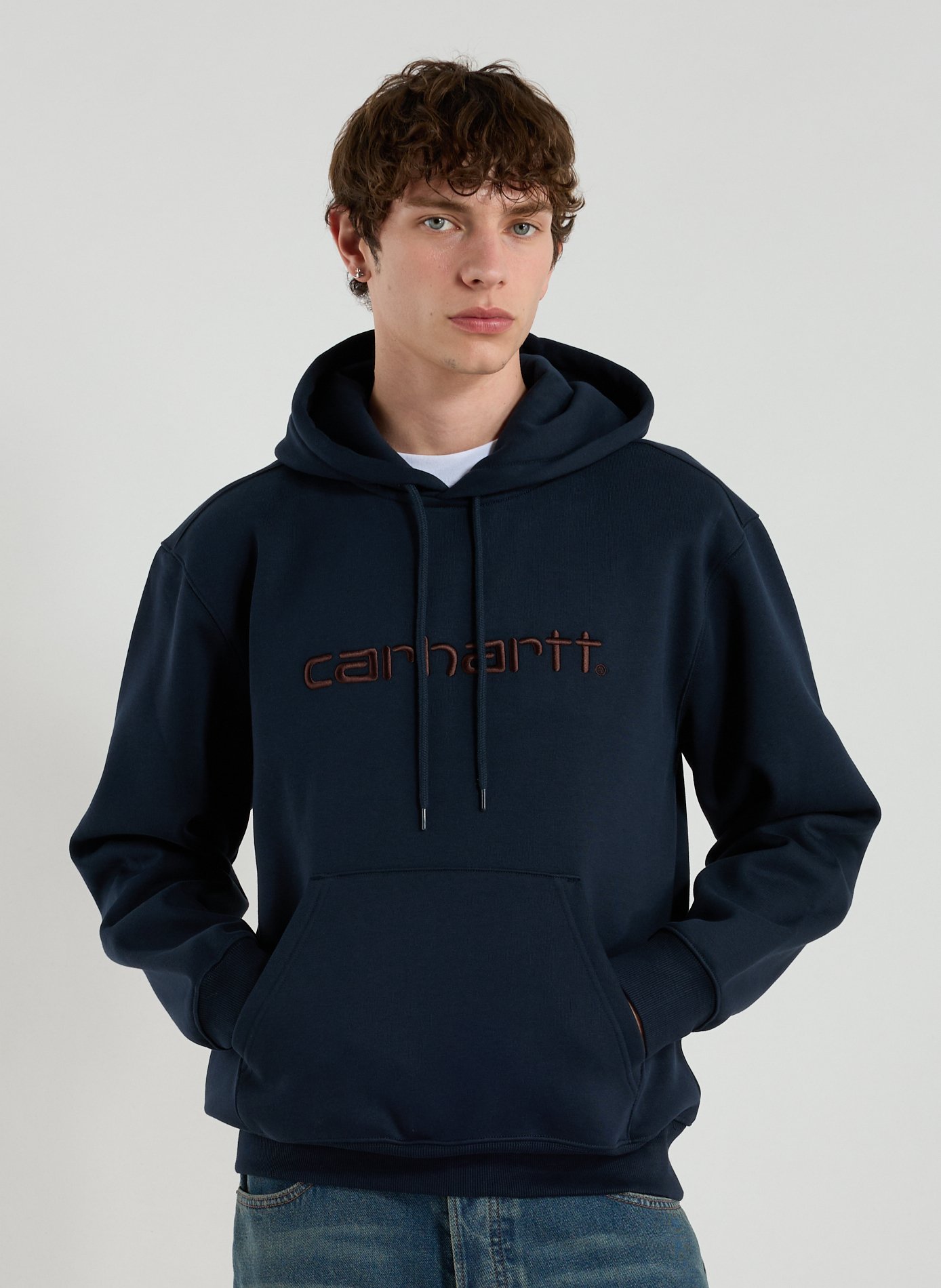 CARHARTT WIP Sweat ample brodé en coton Bleu
