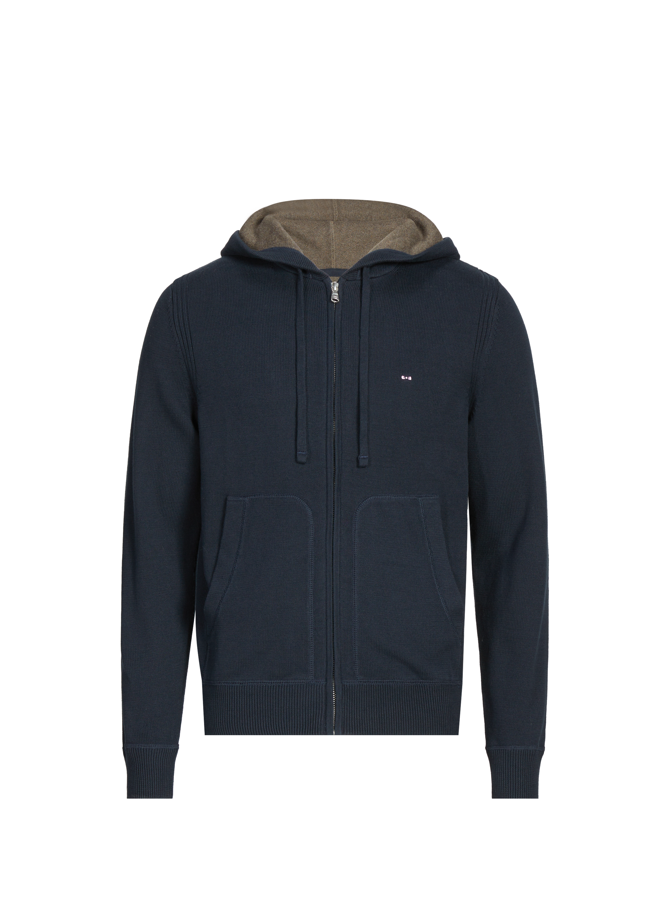 EDEN PARK Cotton zip-up cardigan Blue