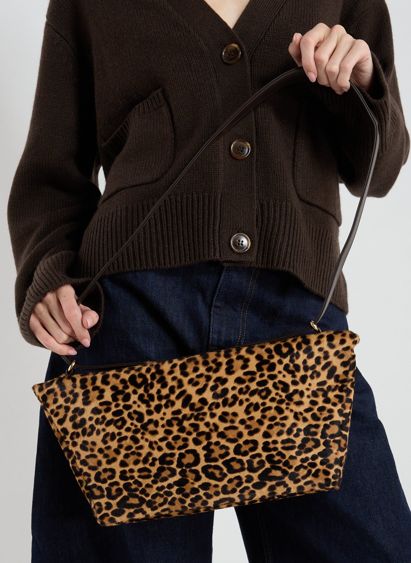 Leopard print leather handbag RODO Multicolour