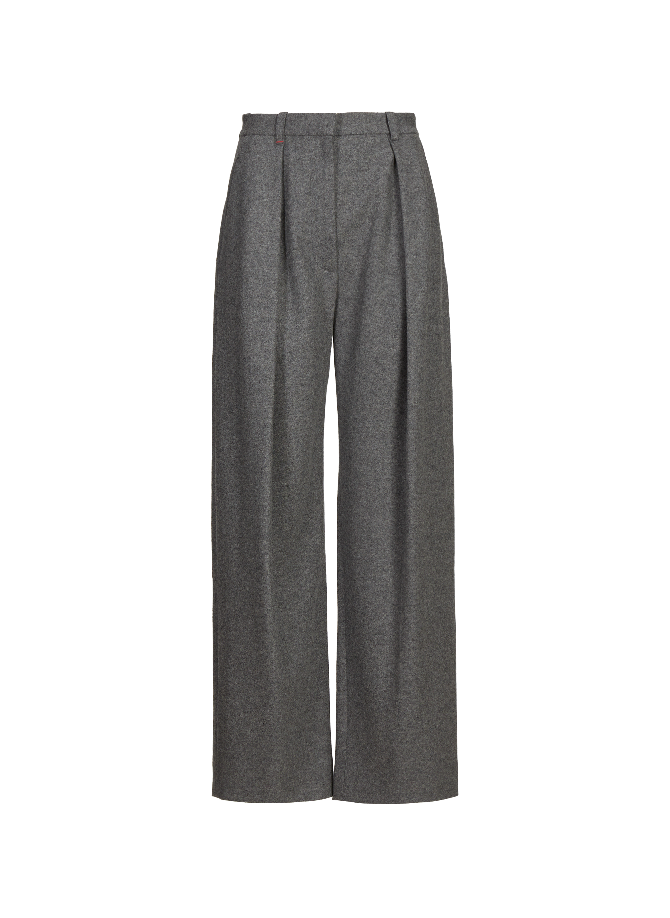 VICTORIA BECKHAM Straight wool and cashmere pants Grey