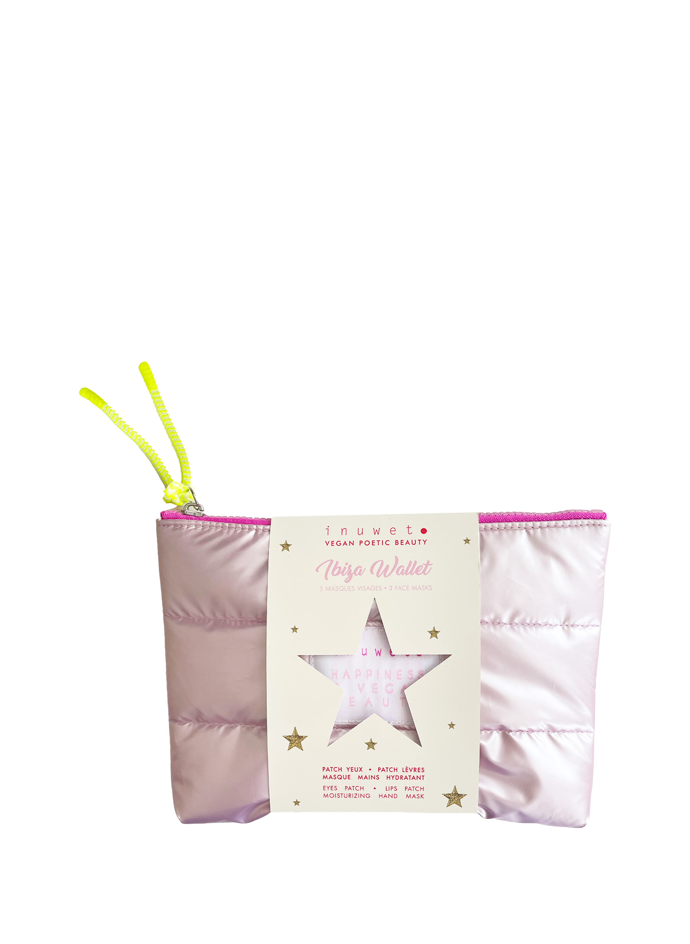 INUWET Ibiza Wallet - Patchs Yeux & Lèvres - Masque Mains Hydratant No color