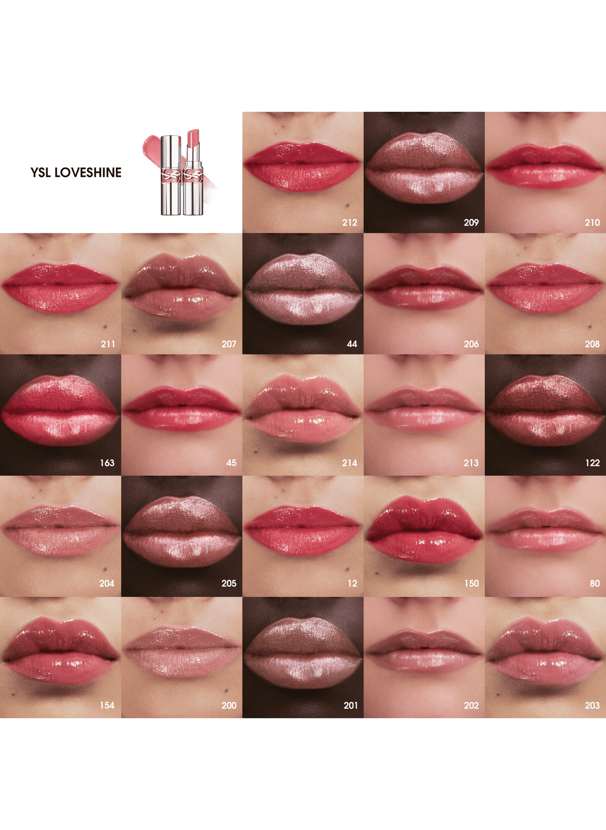 YSL Loveshine Rouge à lèvres brillant et soin YVES SAINT LAURENT 214 wet guava