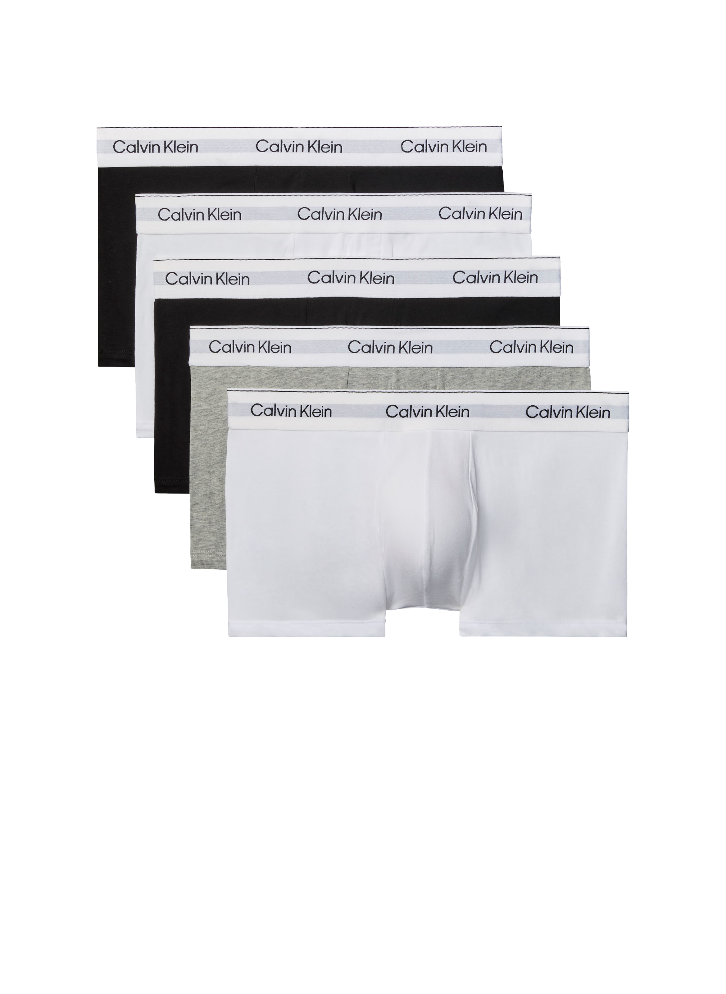 Lot de boxers uni en coton mélangé CALVIN KLEIN Multicolore