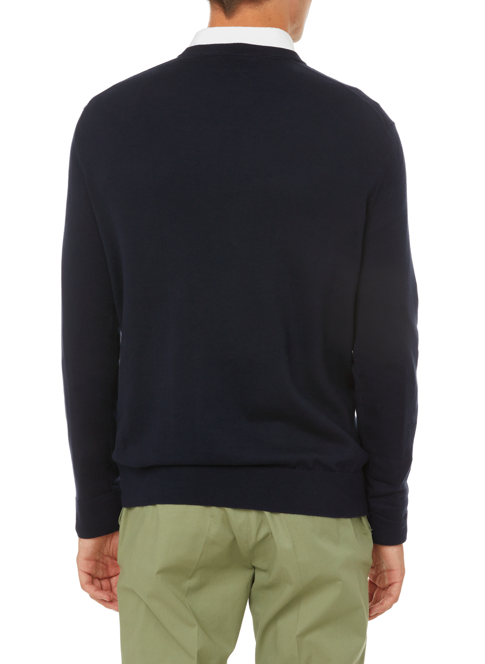 Pull col rond en coton POLO RALPH LAUREN Bleu
