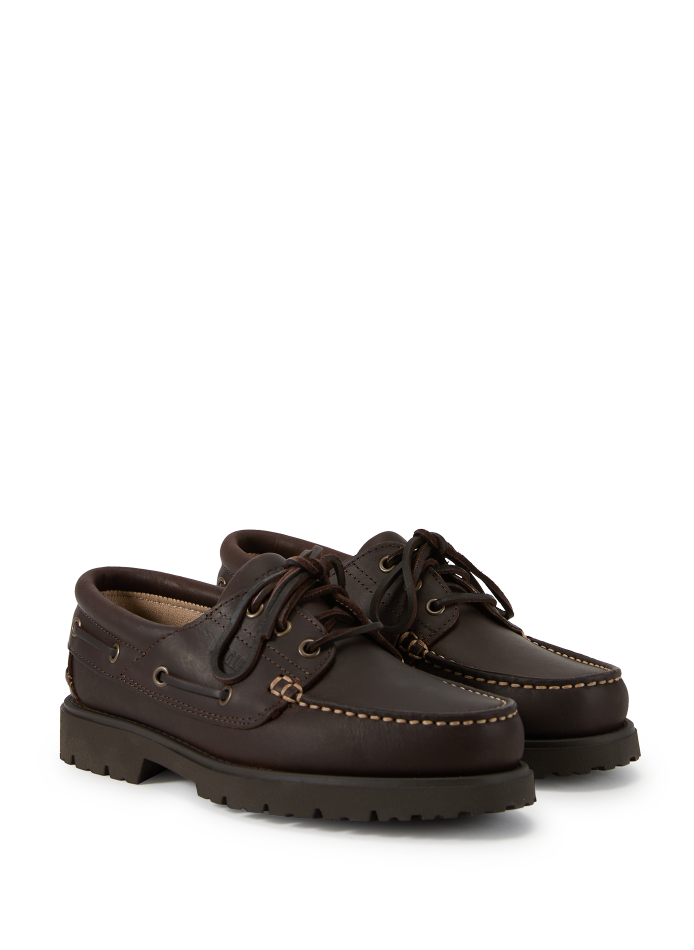 Mocassins Tarmac en peau AIGLE Marron